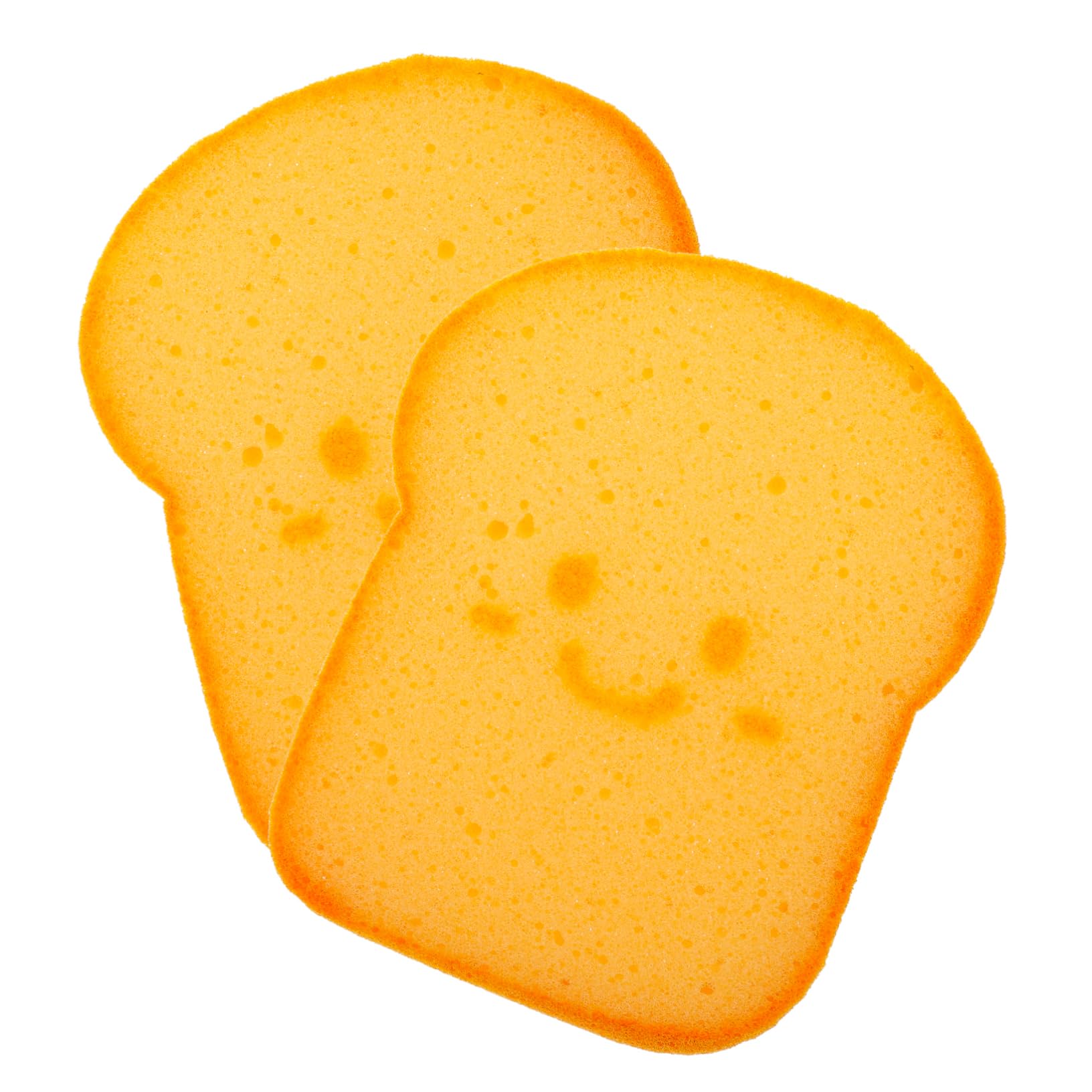 Ipetboom Thick Toast Shaped Reusable Kitchen Cleaning Sponge Cartoon Design Scrubber Pad for Dishwashing for Kitchen Cleaning and Scouring Upgrade Version