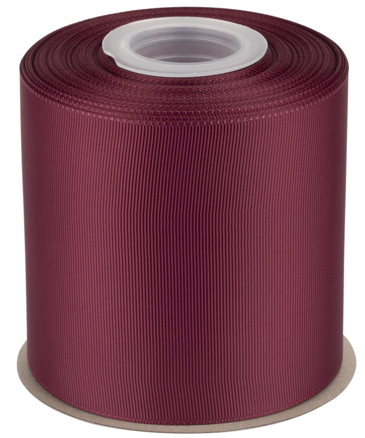 Tekdeere 100mm Solid Burgundy Grosgrain Ribbon 22 Meters, Perfect for Gift Wrapping, Crafts, Bows Making, Sewing, Wreaths, Hair Accessories and Wedding Decoration