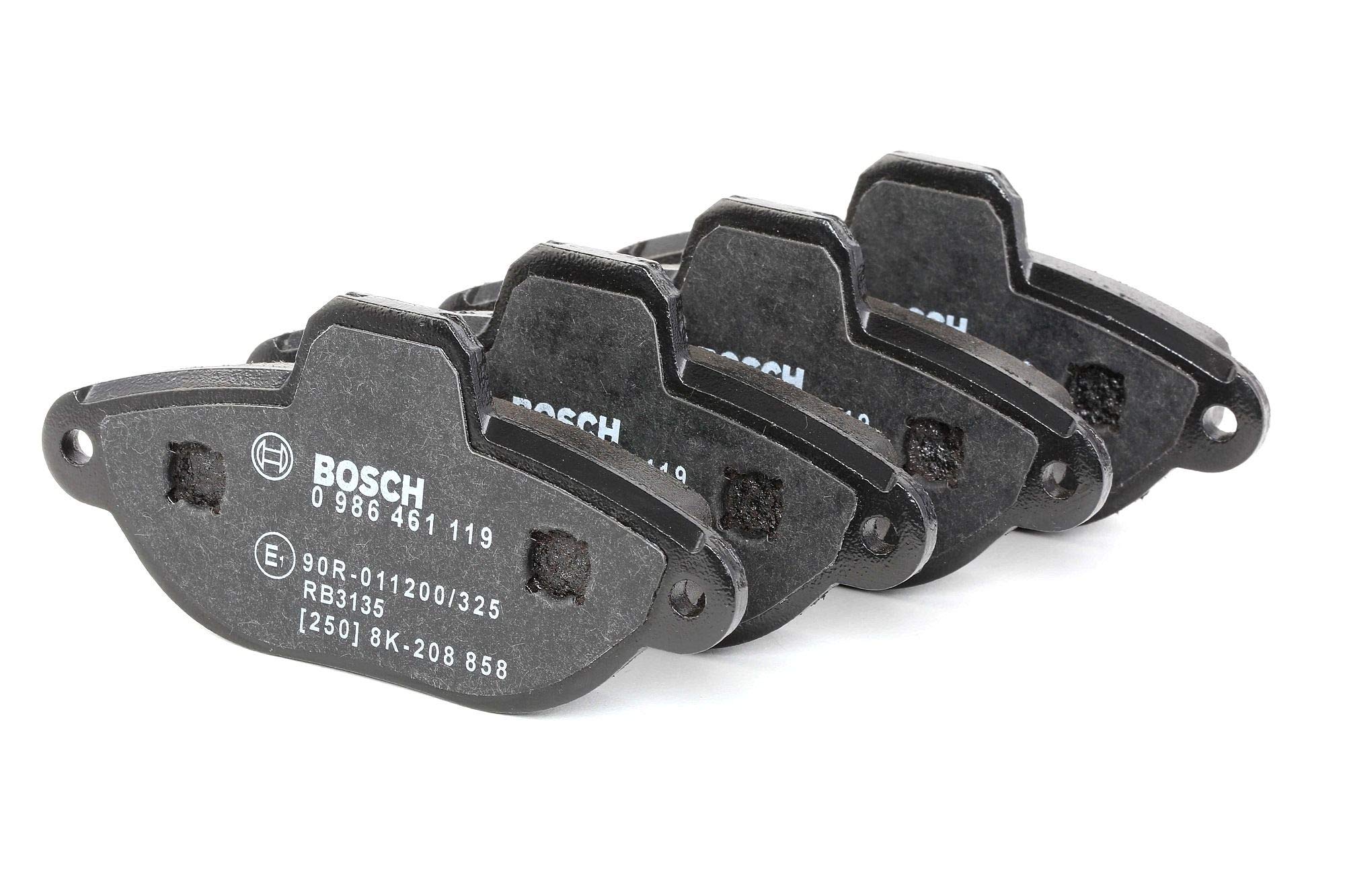 Bosch BP571 - Plaquettes de Frein Avant pour Voiture - Qualité Bosch - Réduction du Bruit et de la Poussière - Certifié ECE-R90