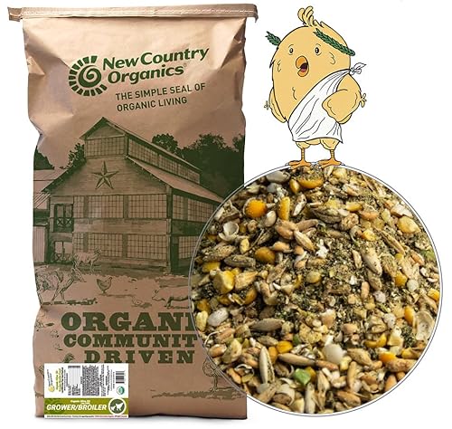 New Country Organics Olive Oil Grower/Broiler Feed 40 lbs