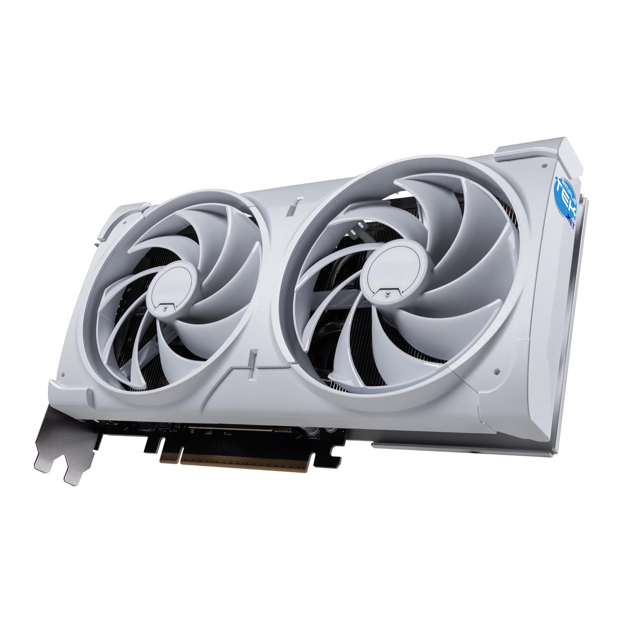 SIMPLETEK - Scheda Video 12GB GDDR7 - Interfaccia PCIe 5.0 - Architettura Avanzata per Gaming, Editing e Rendering - Doppia Ventola