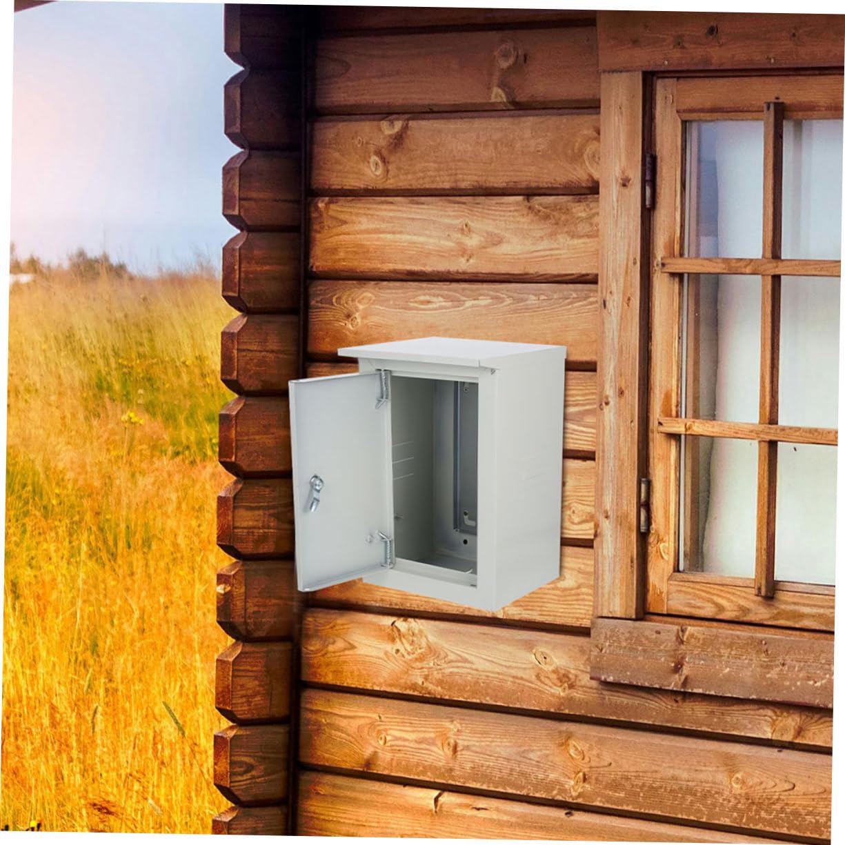 GALPADA Elektrischer Aluminium Außenverteilerkasten Wandmontiert Staubdicht Wetterfeste Anschlussdose für Outdoor Anwendung Gehäuse