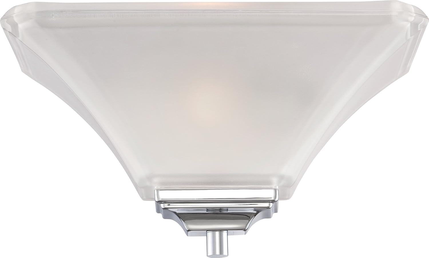 Nuvo Lighting 60/5373 Parker One Light Wall Sconce with Frosted Glass, Brushed Nickel