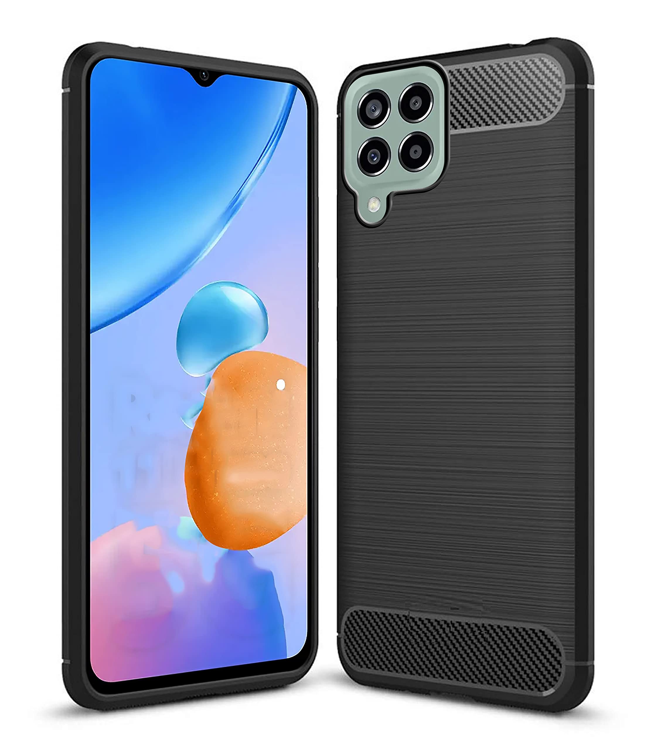 Amazon Brand- Solimo Back Cover Case for Samsung Galaxy M33 5G | Compatible for Samsung Galaxy M33 5G Back Cover Case | 360 Degree Protection | Soft and Flexible (TPU | Matte Black) (B09X5VJRN3) Amazon Price History, Amazon Price Tracker