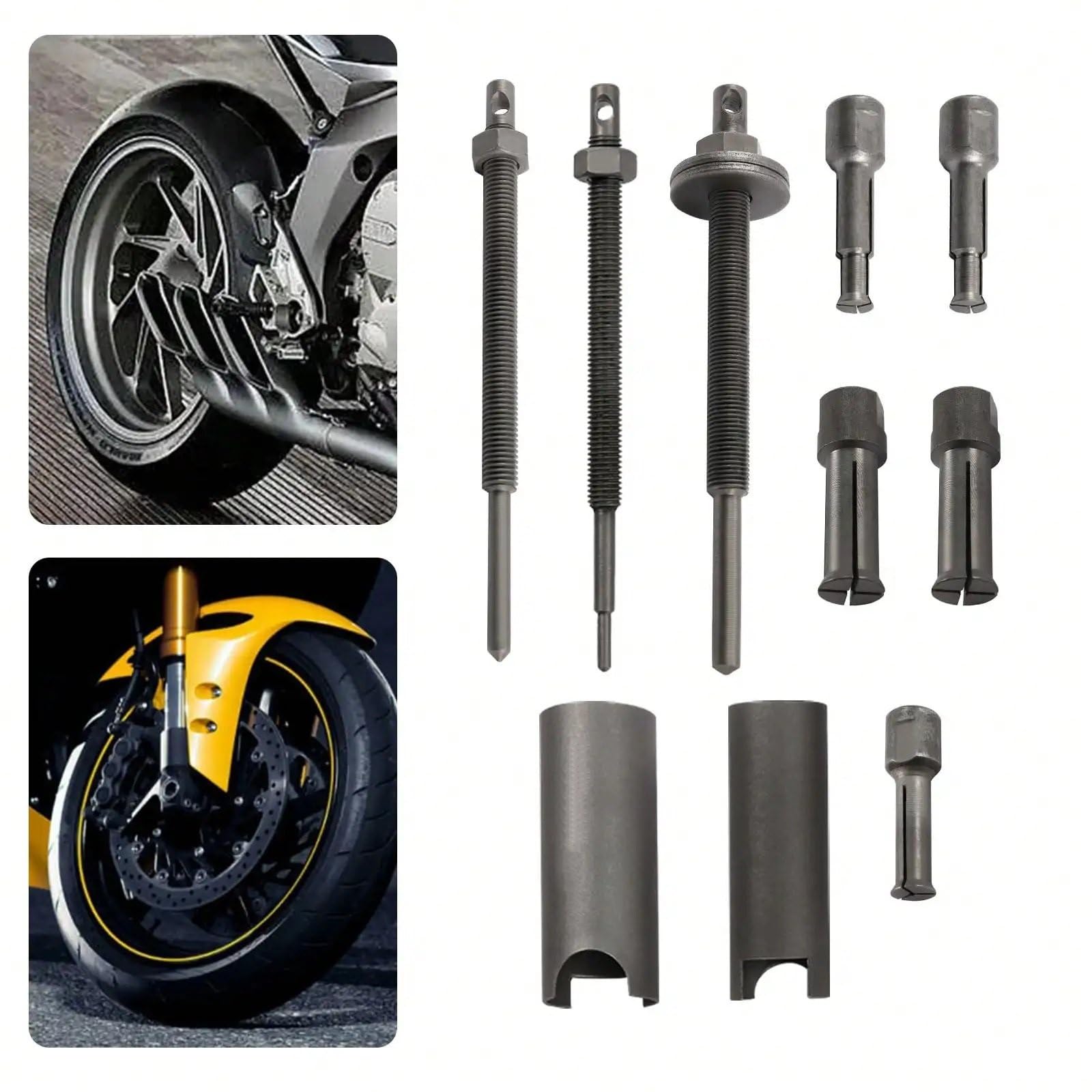 Extractor de Volante Motor Extractores de cojinetes internos de Motocicleta, Kit de Herramientas de extracción de cojinetes de 9-30mm, 8 Uds.