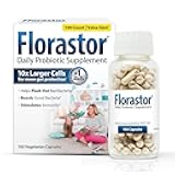 Florastor Probiotics for Digestive and Immune Health, 100 Capsules, Probiotics for Women & Men, Helps Flush Out Bad Bacteria, Boosts The Good with Our Unique Strain Saccharomyces Boulardii