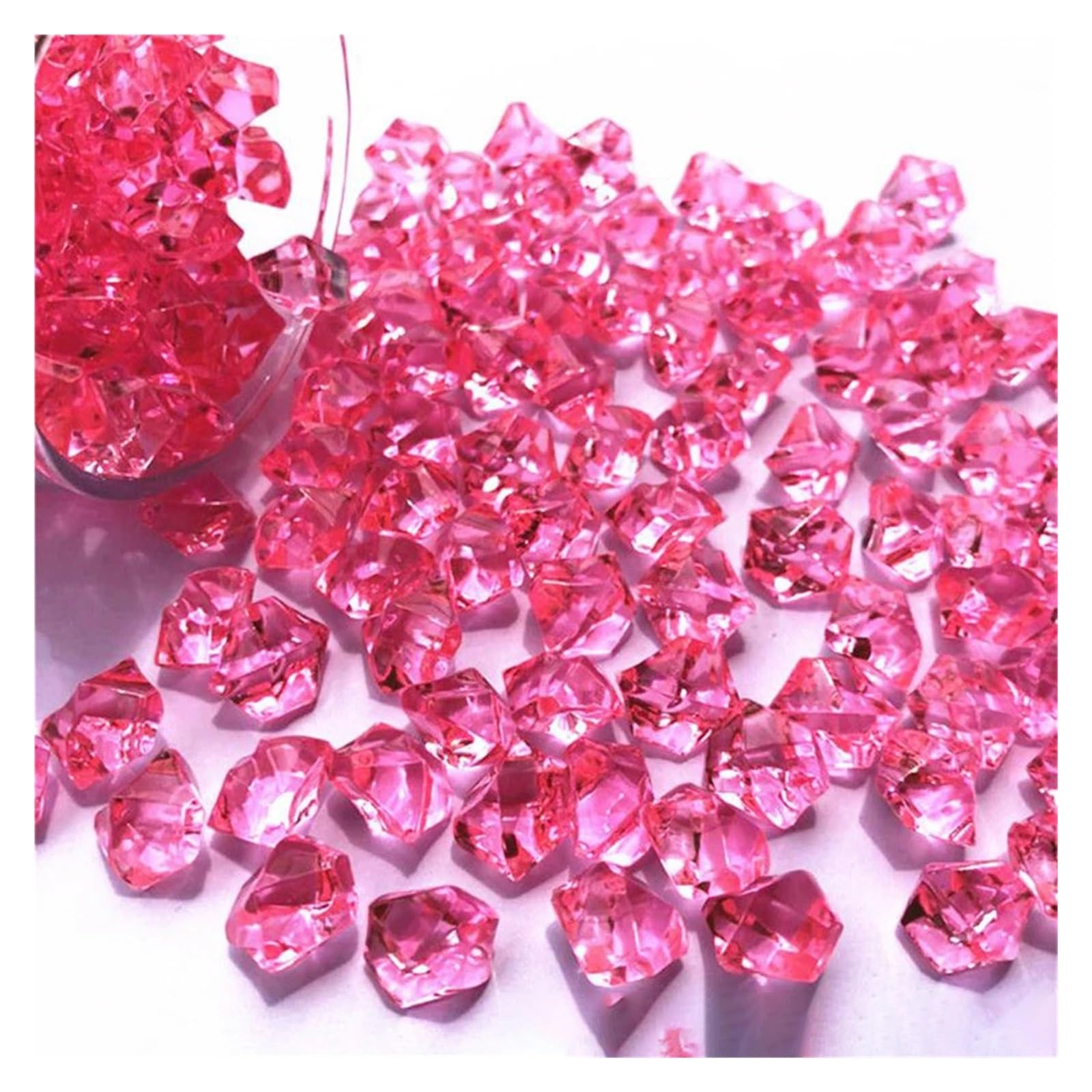 ITRHJTGP Fake Ice Rocks Acrylic Gem Stone Plastic Ice Rocks For Vase Fish Tank for Vases Fillers(Color-06)