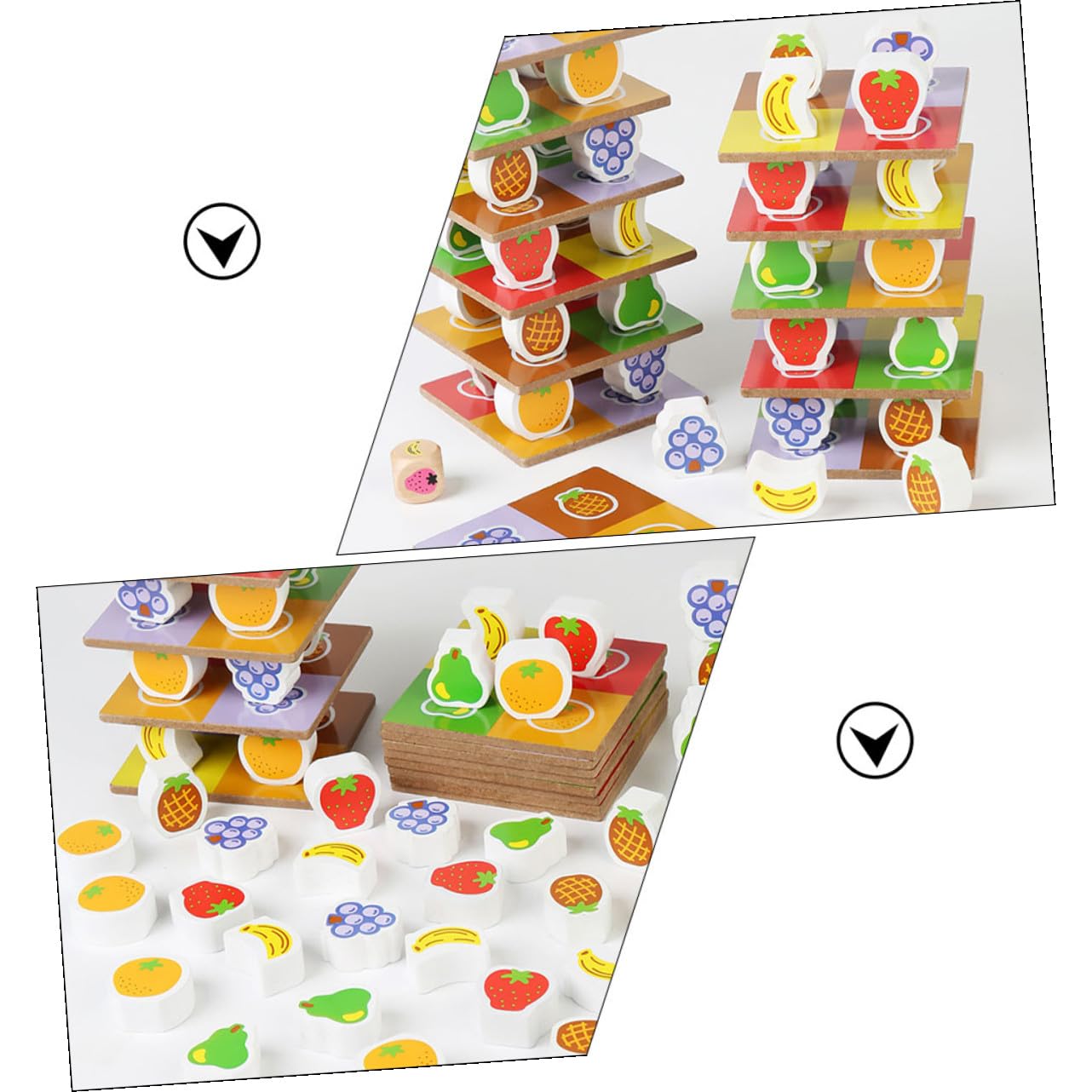 Abaodam Juguete de Apilado de Madera 1 Juego para Niños y Niñas