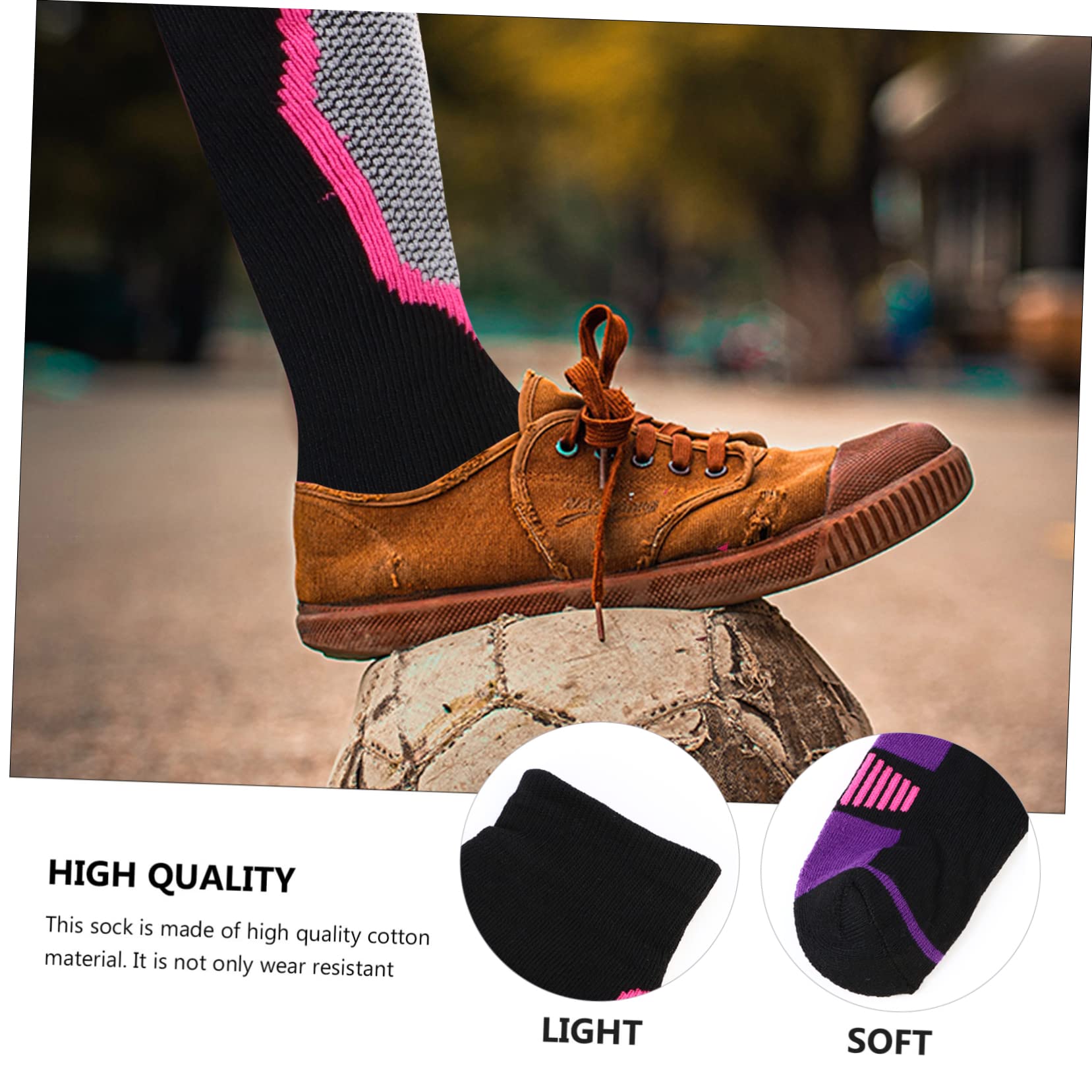 SHERCHPRY Long Tube Socks Hiking Casual Thermal Breathable Comfortable and Durable Activity