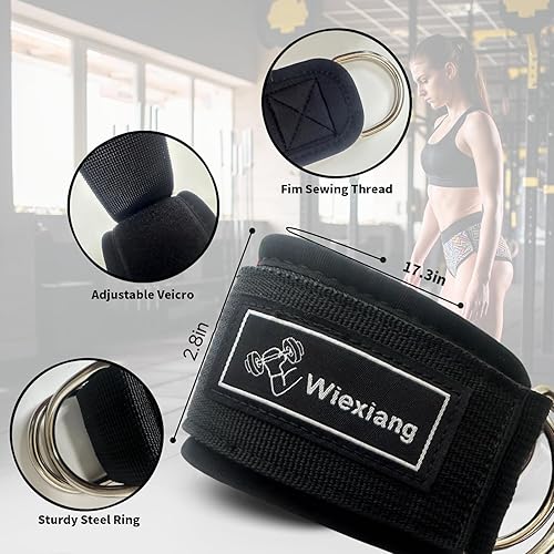 Miniatura 10 de Wiexiang Juego de 11 almohadillas para pesas para sentadillas, 1 almohadilla de empuje de cadera, 2 correas de elevación, 3 bandas de resistencia, 2