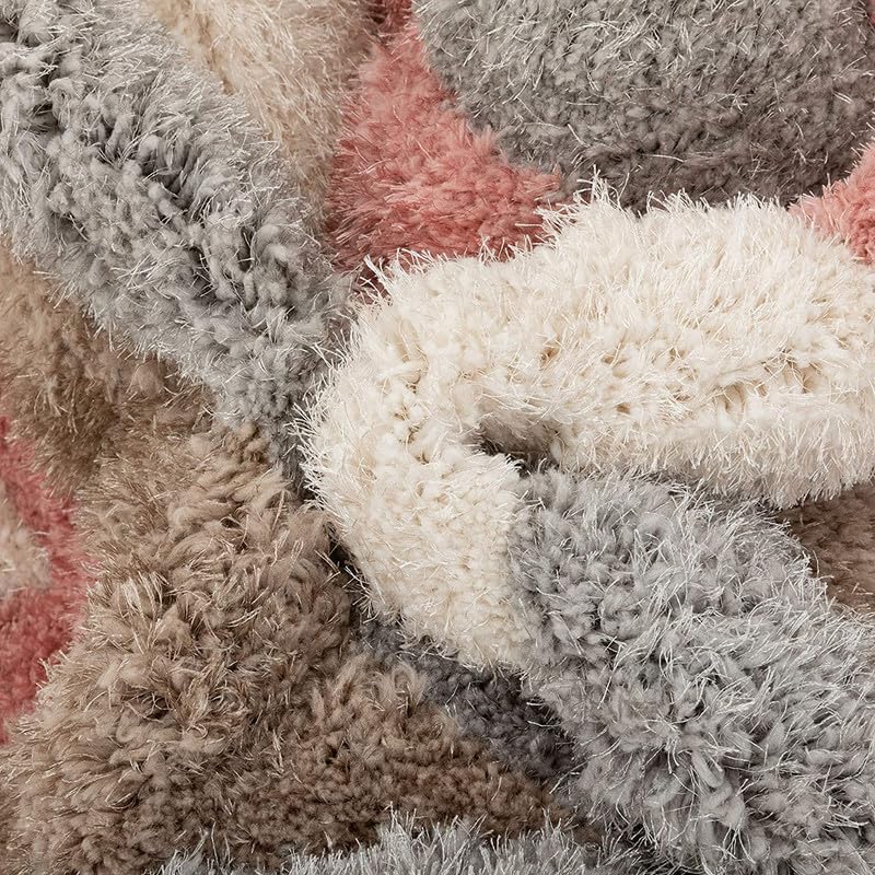 Image of Shaggy Area Rug - Extra Plush Luxury Carpet, Super Soft & Cozy Feel| Perfect for Living Room, Bedroom, and Stylish Home Decor- Peach (3 x 5 ft)