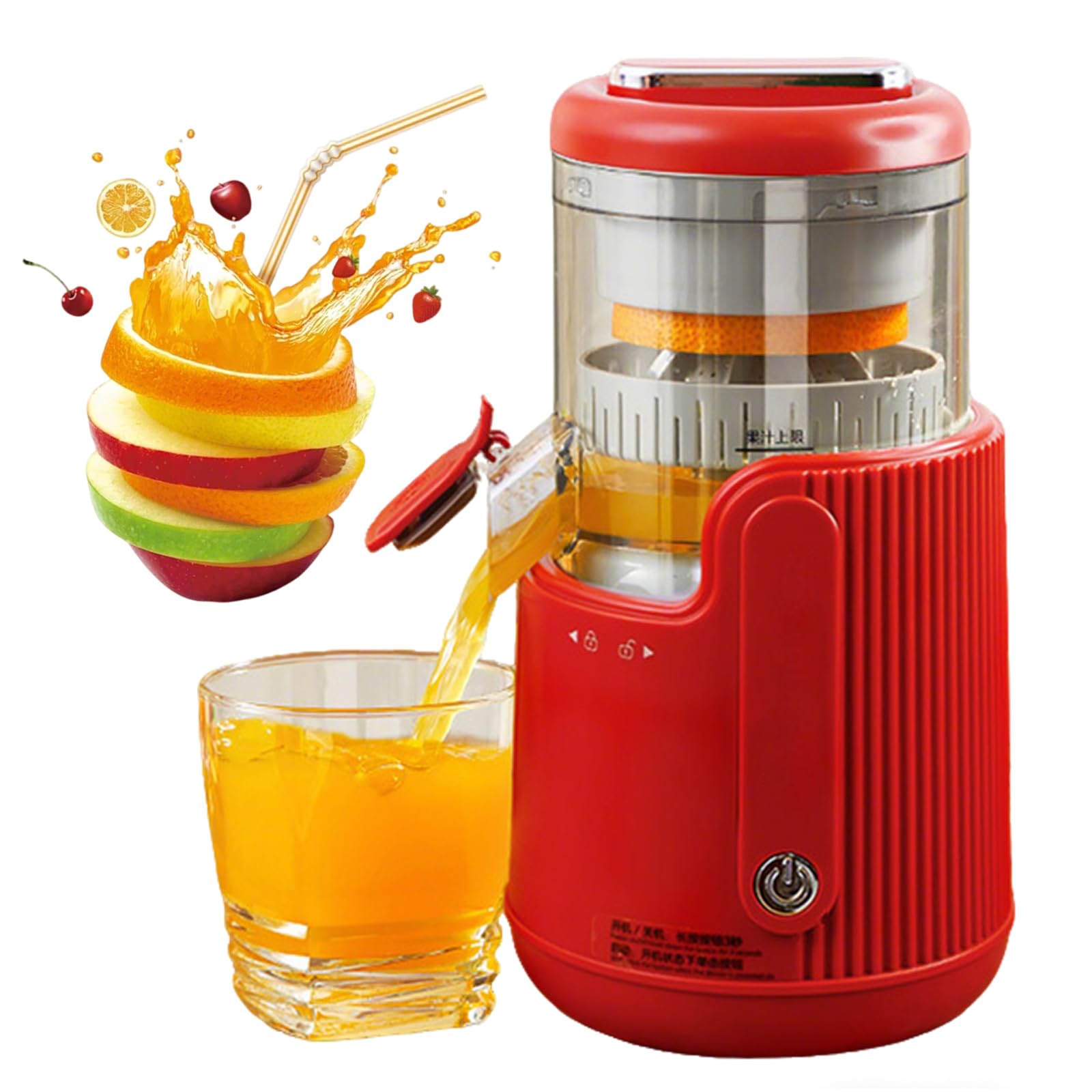 Presse-citron portable avec rendement de jus élevé et recharge USB