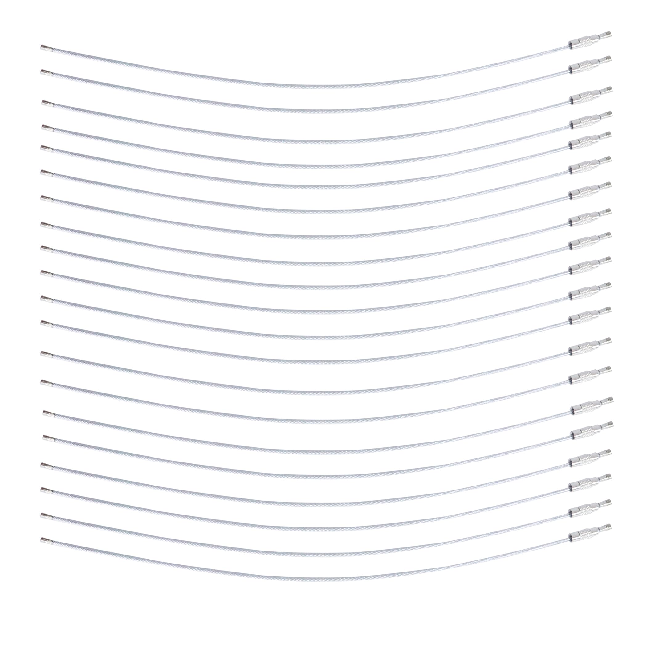 Vagocom 25Pack Wire Large Key Ring, 10Inch/25cm Bulk Keychain Rings, 1 ...