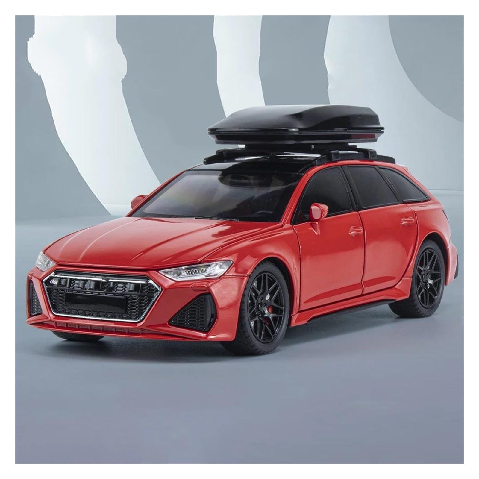 Modellini Auto Modellino Diecast Per AUDI RS6 Modellino Auto | 1:24 Collezione Lega Metallo Veicoli(rosso)