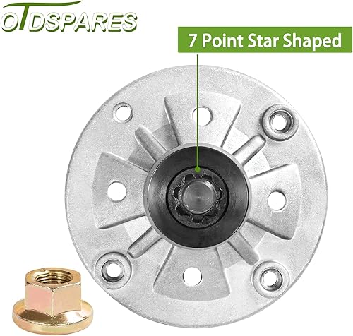 Miniatura 5 de Sustituye al conjunto de husillo 285-851 GY20962 GY21098 GY20454 de 42 pulgadas 48 pulgadas, cubierta para John Deere D100-D160, LA100-LA165, X110,