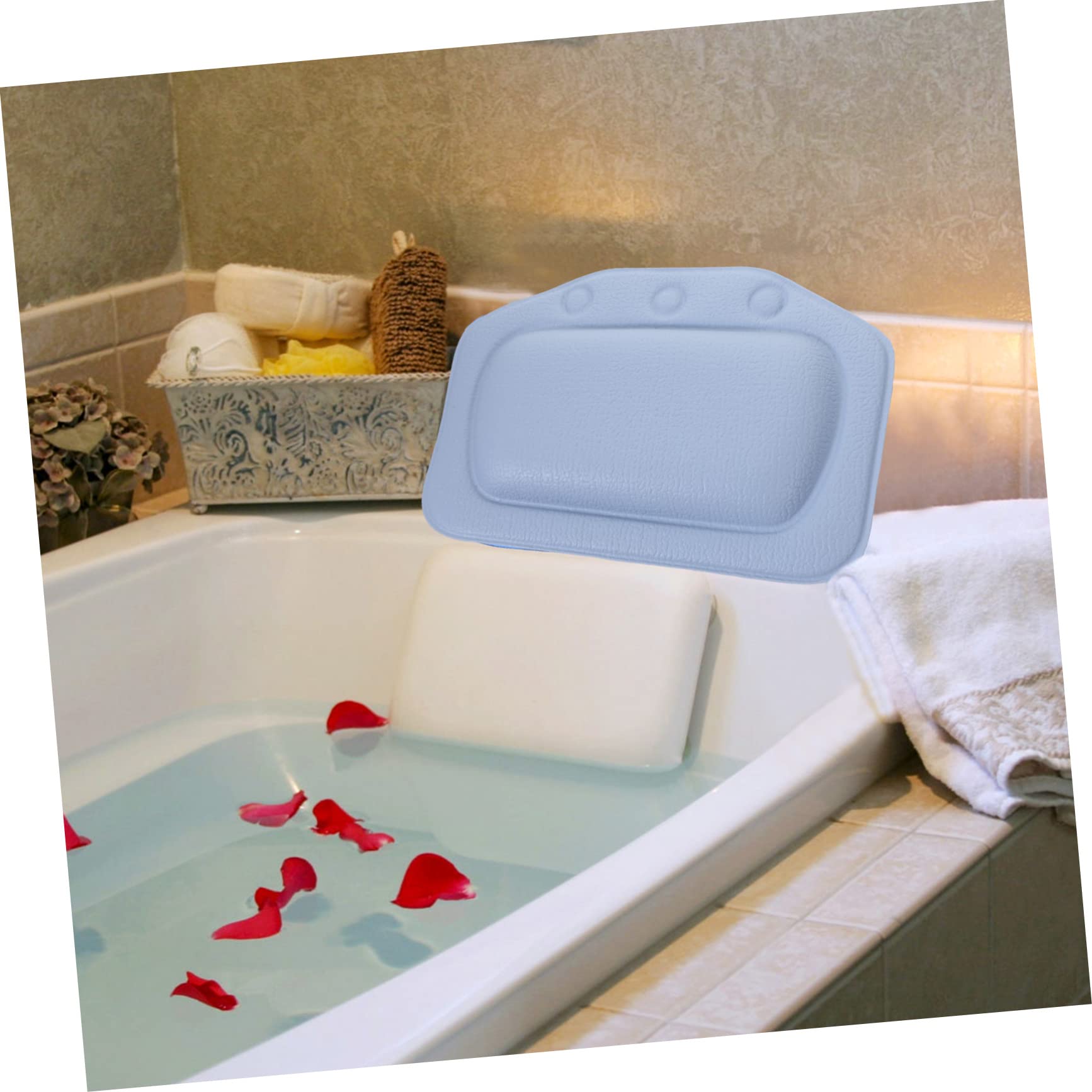 Oreiller De Bain Gonflable à Ventouses, En Forme De Coquillage