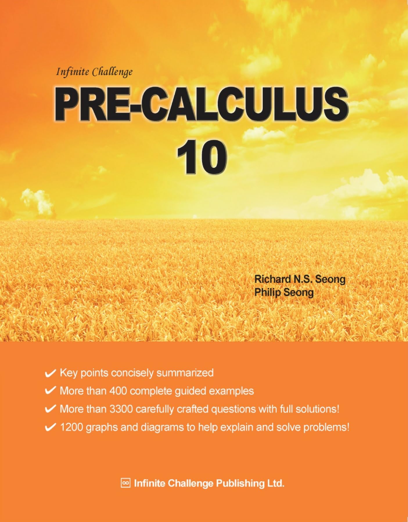 Pre-Calculus 10 (( 400 Examples, 3300 Questions with Full