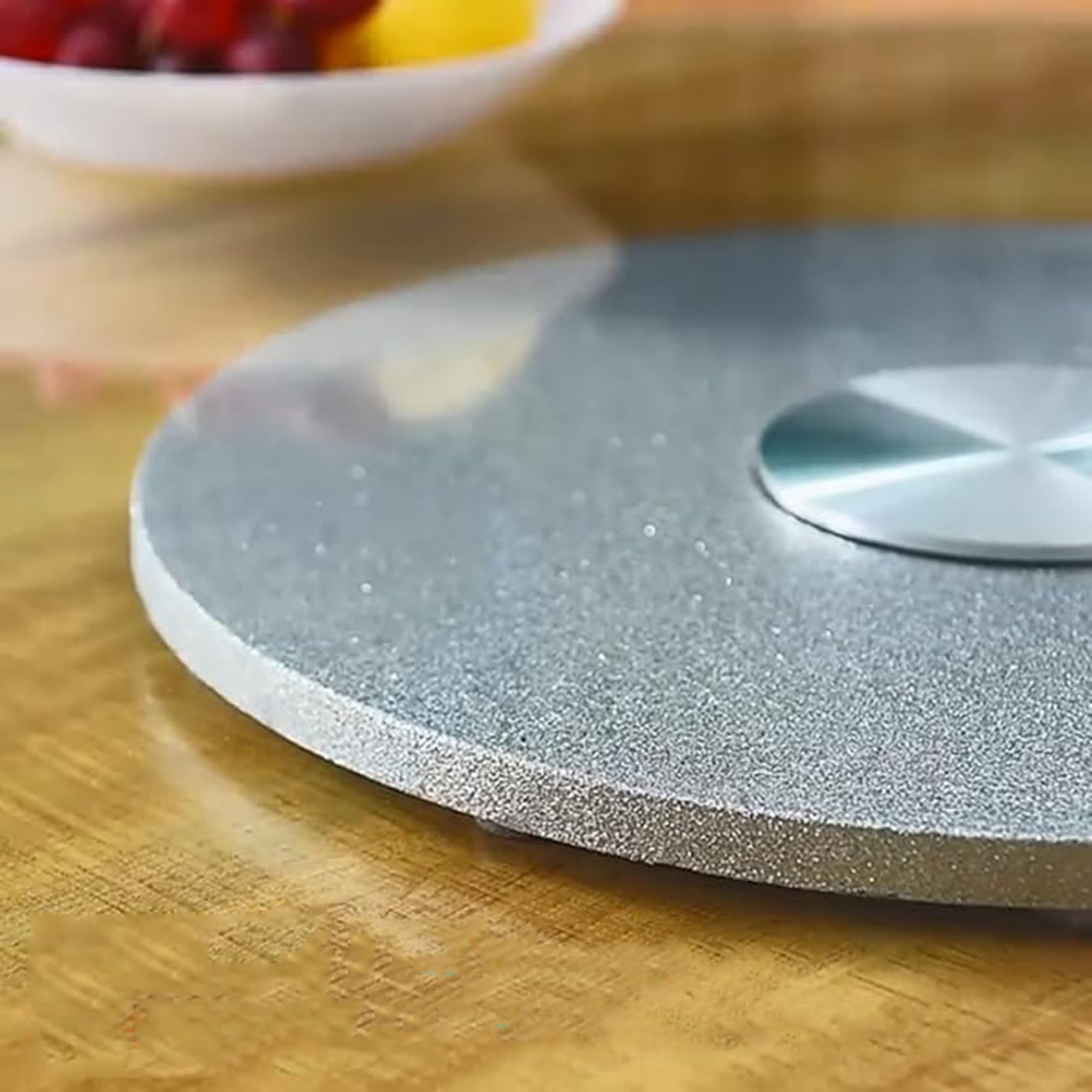 Vassoio Girevole Lazy Susan da Tavolo in Vetro temperato con Cuscinetto Silenzioso, centrotavola, Piatto da Portata per Banchetti di Famiglia, Feste e Matrimoni (Dimensioni: 60 cm/23,6 polli