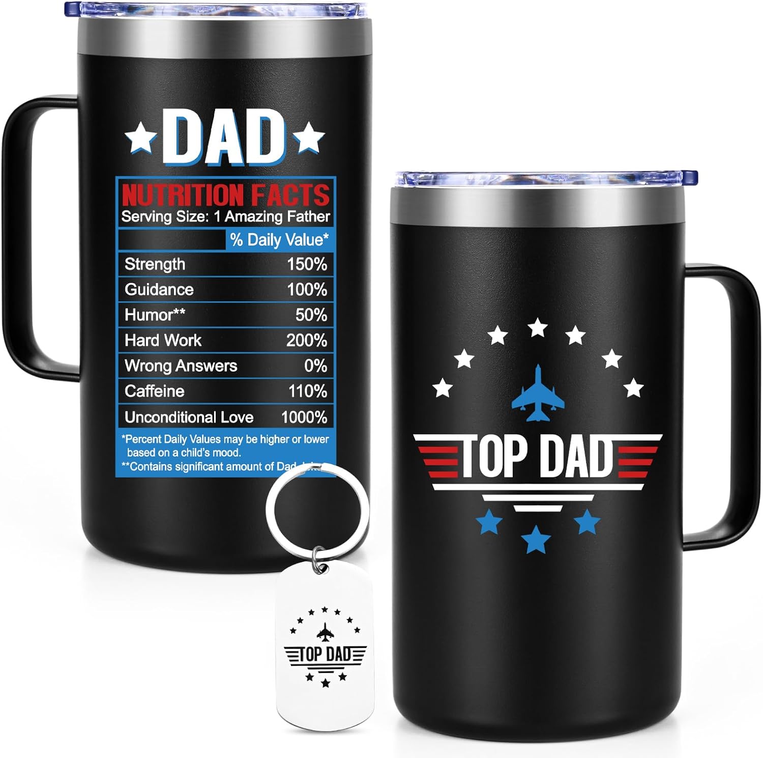 Gtmileo Top Dad Father Day Gifts For Dad, 20Oz Stainless