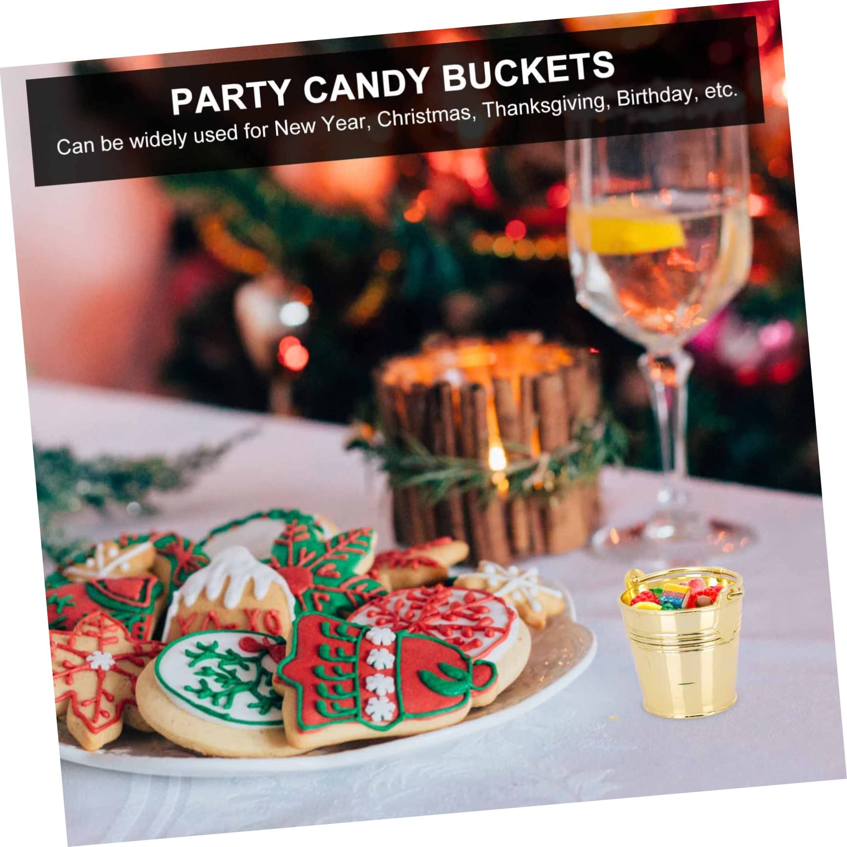 VALICLUD 10 Juegos Cubos De Dulces Para Fiesta De Mini Cubos De Almacenamiento Para Snacks Diseño Elegante Para Bodas Y Celebraciones 10 Piezas X 10