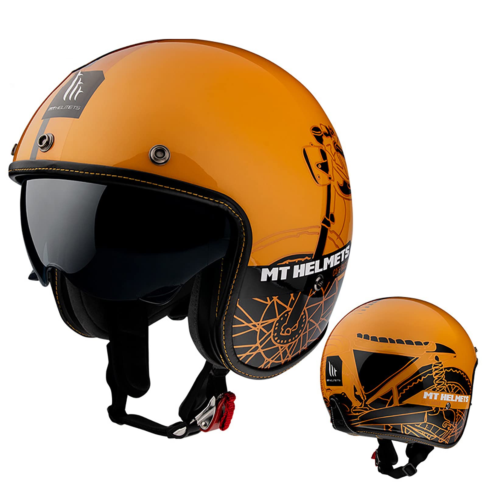 Casco retro JATIBOSH para scooter urbano y scooter eléctrico