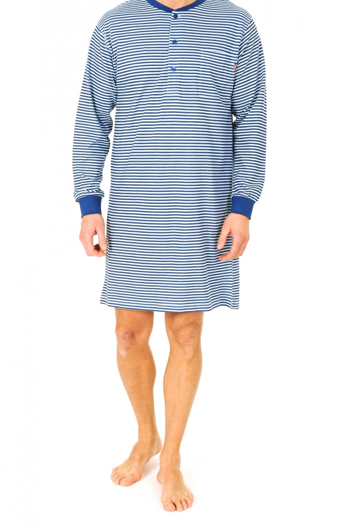 Normann Care Herren Pflegenachthemd Langarm, 53046