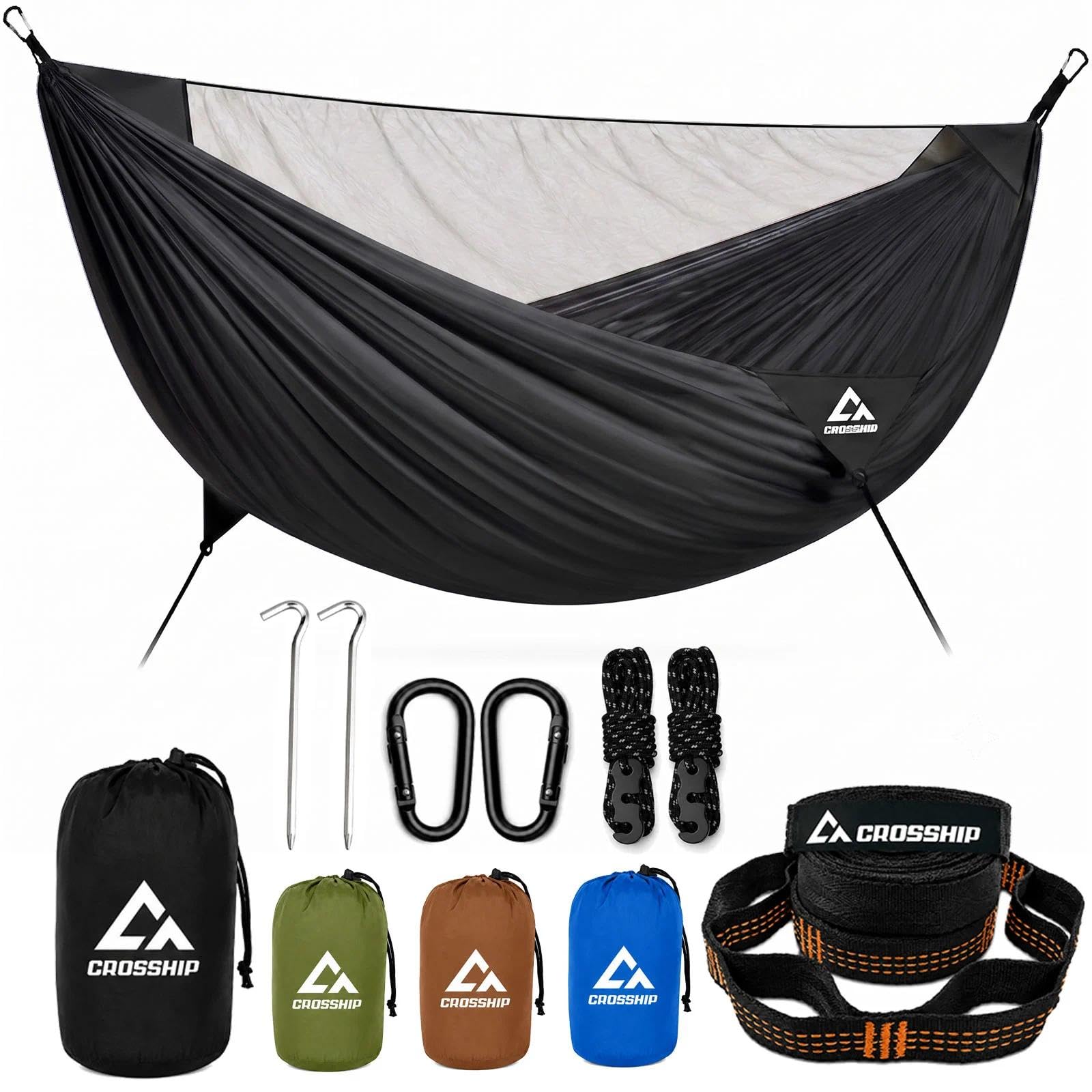 Camping Hammock with Mosquito Net - 500lbs Portable Hammock