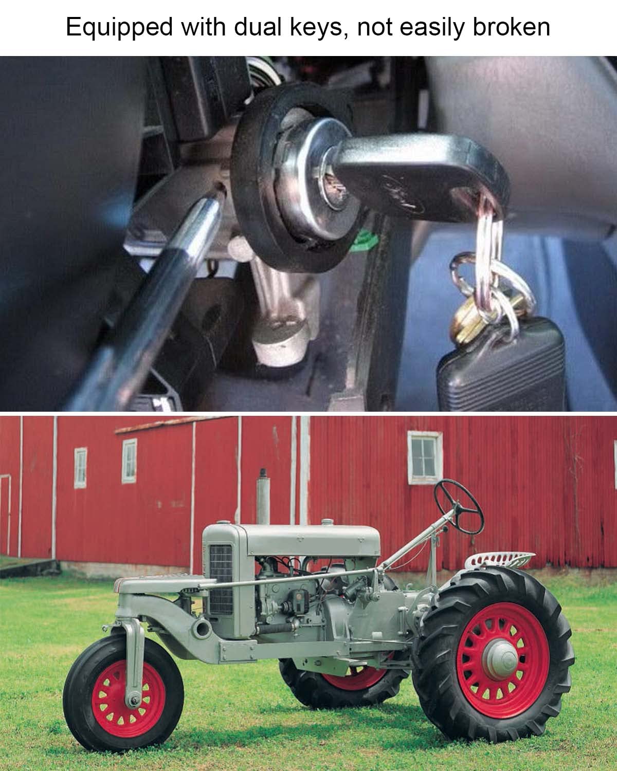 Ignition Key Switch Fit for New Holland Tractor T45A TT50A TT60A TT75A Workmaster 45 Workmaster 50 Workmaster 55, Tractor Ignition Switch Replaces 82826806 87304791