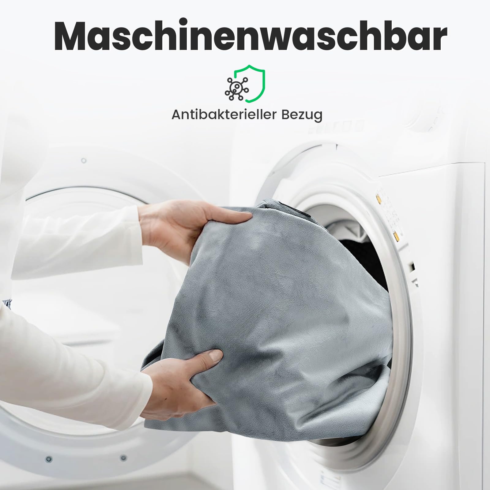 Willpo Materasso in Memory Foam per Campeggio con Borsa da Viaggio, Materassino Portatile Leggero per Tende, Letti per Ospiti, Casa - Grigio, Singolo