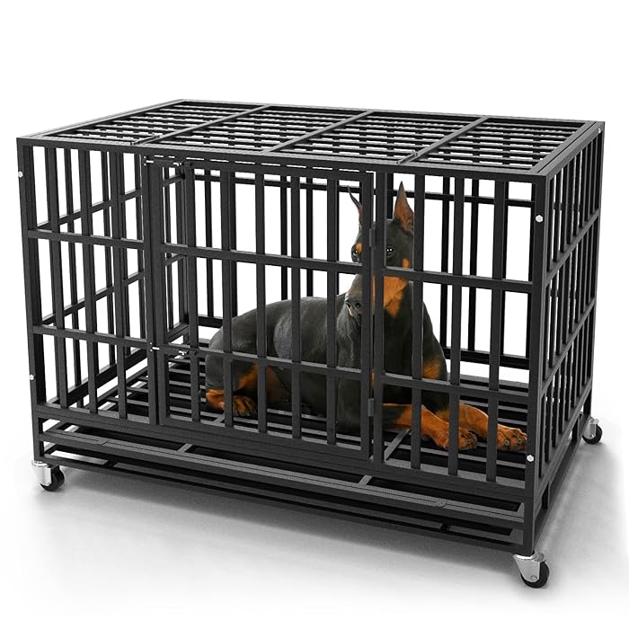 Buy Otaid 48 Inch Heavy Duty Indestructible Dog Crate Cage Kennel with