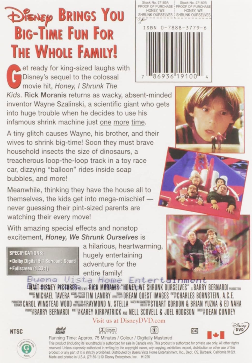 Honey We Shrunk Ourselves Edizione Stati Uniti Reino Unido Dvd Amazon Es Rick Moranis Eve Gordon Robin Bartlett Allison Mack Bug Hall Laura Dunn Ashleigh Sterling Bryson Aost Jojo Adams Stuart Pankin Jake
