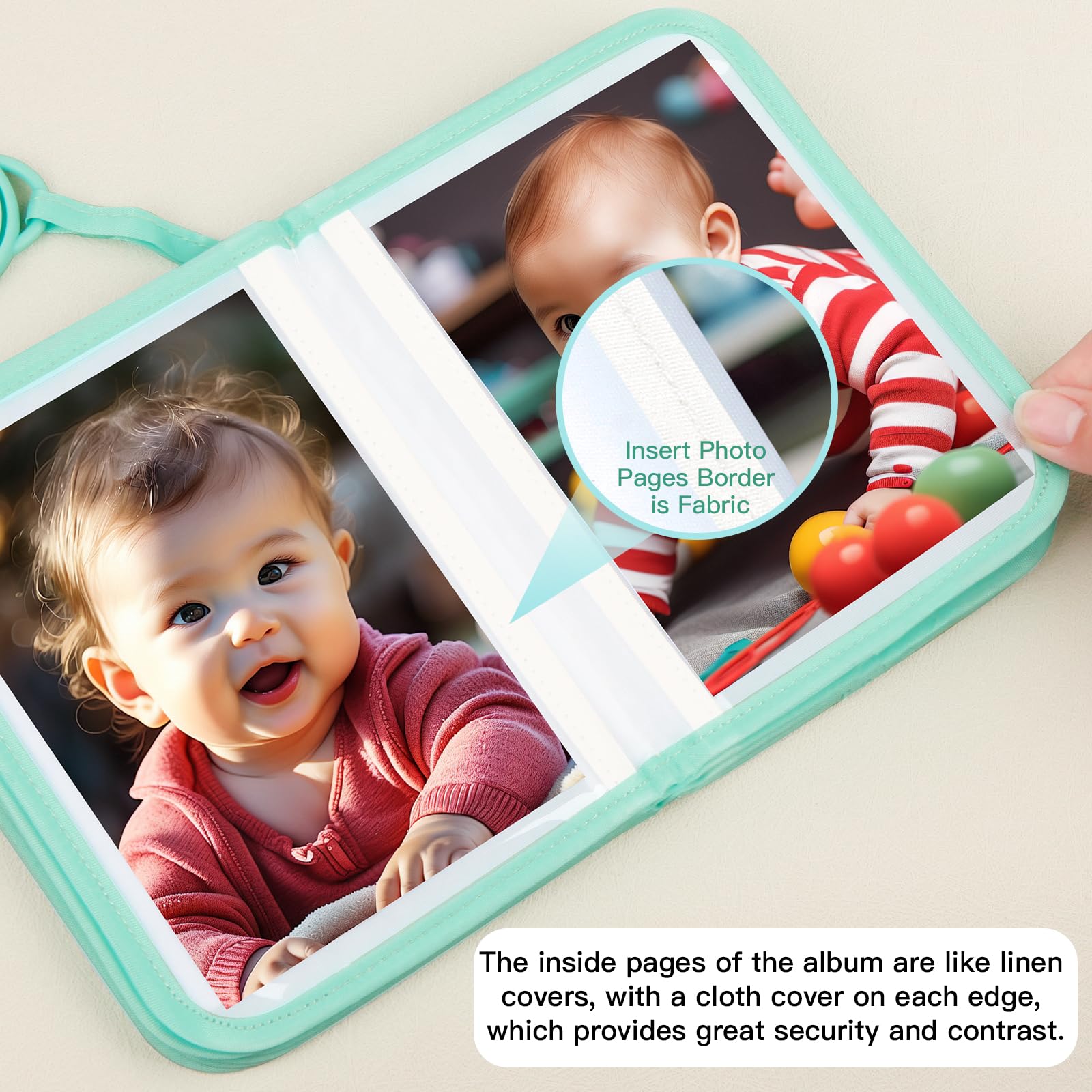 Baby-Fotobuch-Set (2 Stück) Für 10x15 Cm Bilder – Süße Dino & Einhorn Alben Für Neugeborene & Kleinkinder