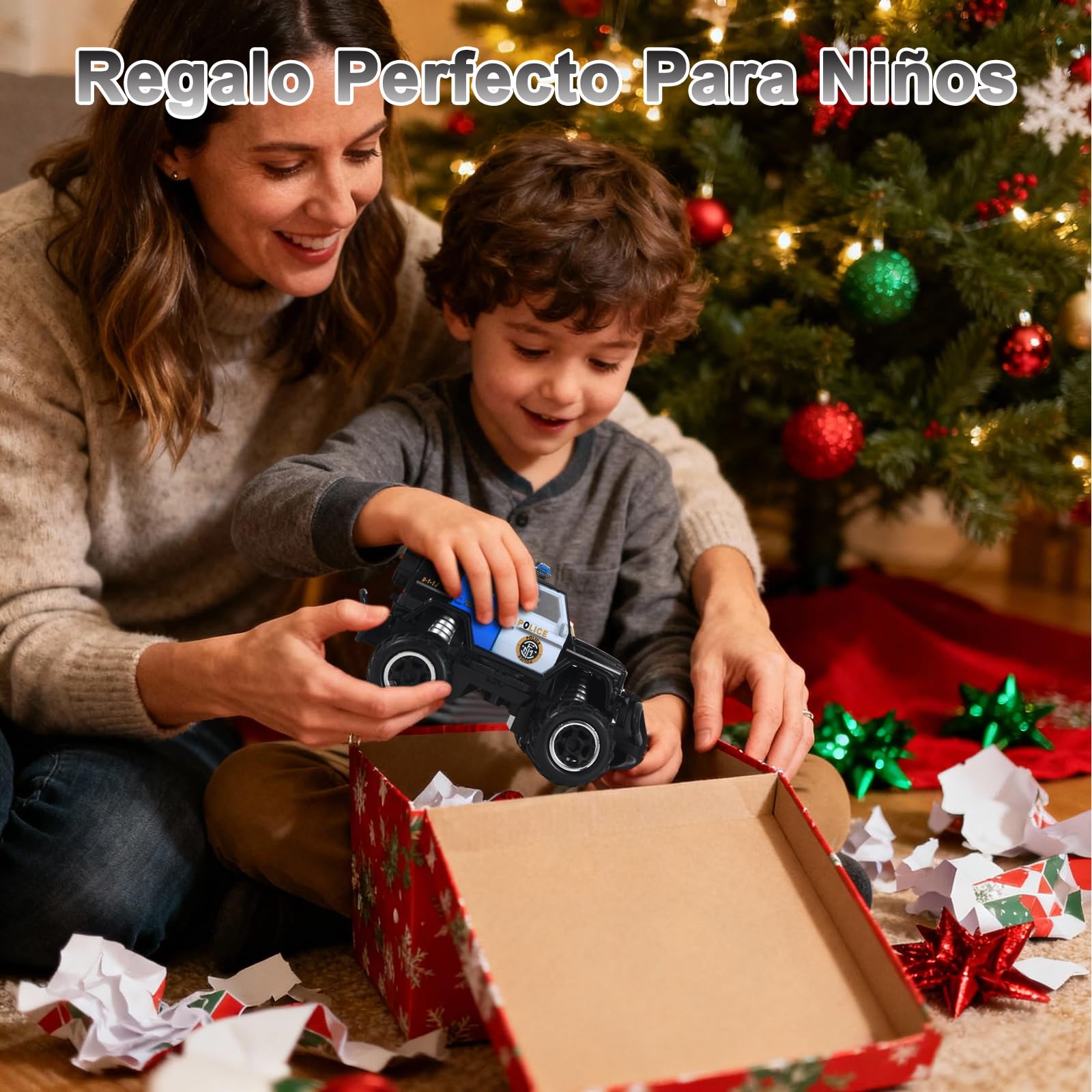 Pup Go Coche Teledirigido para Niños 3+ Años, Niños, Rápido RC Coche de Juguete, Coche Radiocontrol Coche de Policía Niña, Radio Control de Coches Juegos Regalos Cumpleaños