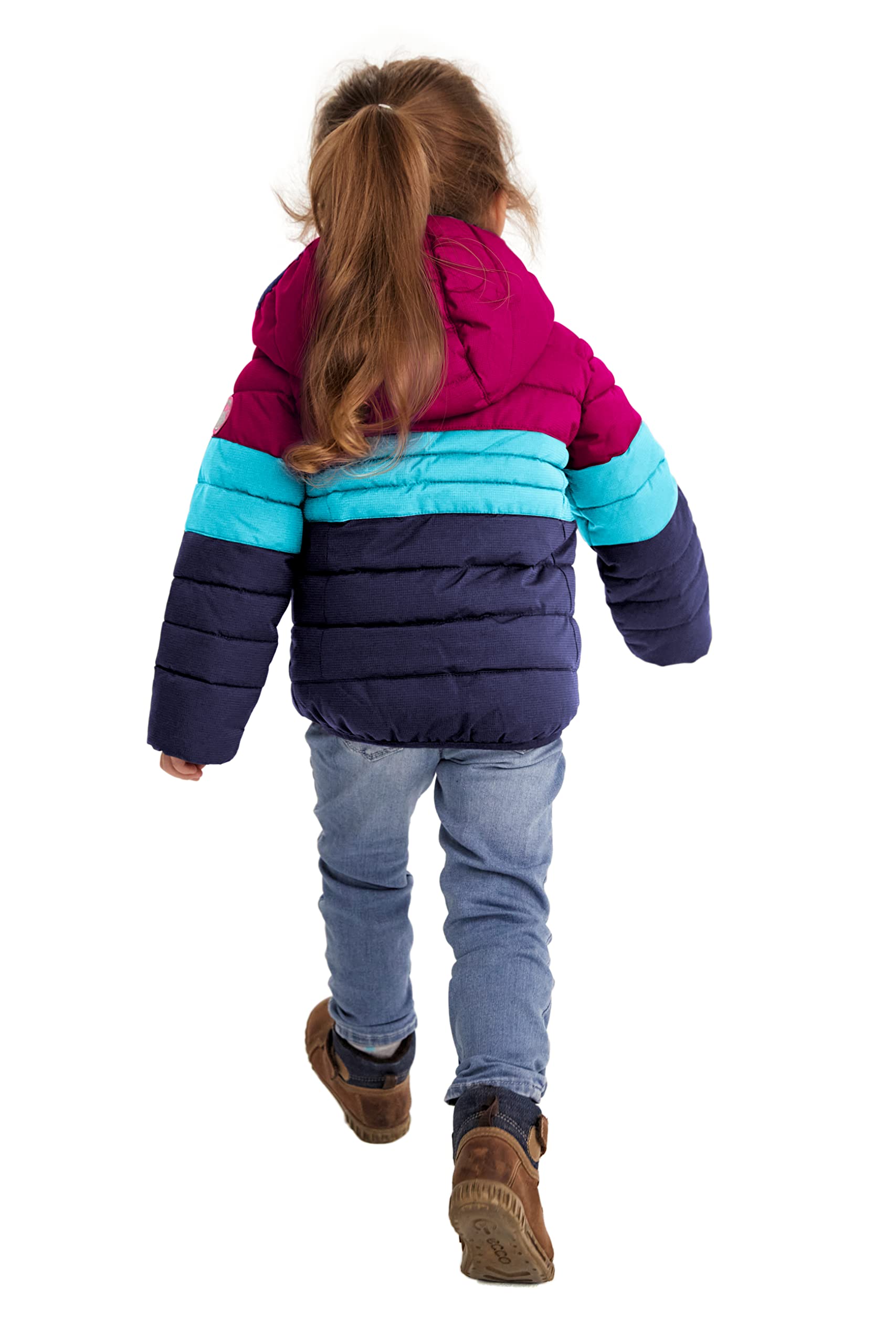 Killtec Hipsy Mini Giacca Invernale con Cappuccio in Piuma D'Oca, Unisex Bambini, Susina, 122/128