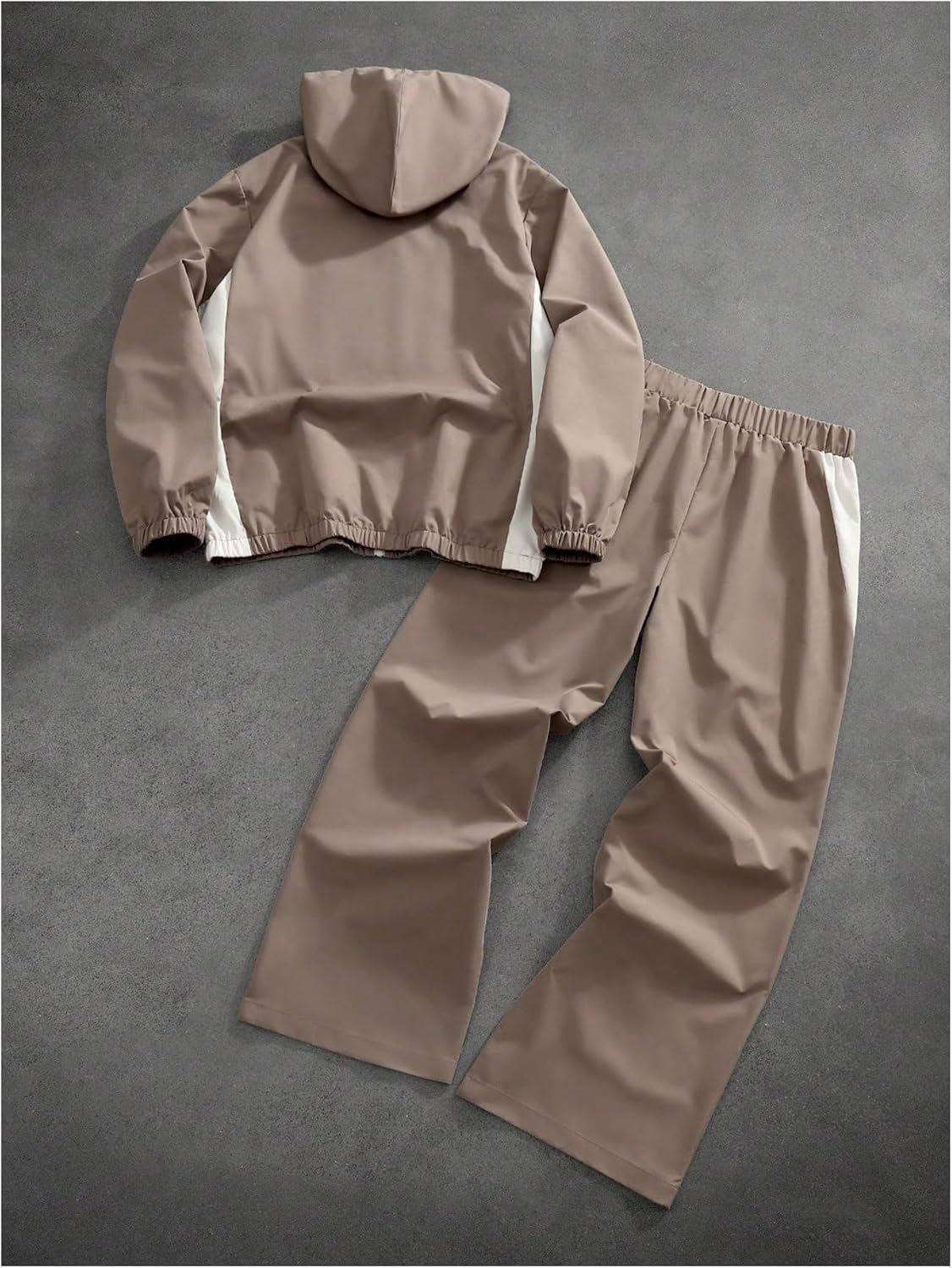 SOLY HUX Men's Tracksuit Set Two Piece Outfits Zip Up Hooded Jacket and Pants Sports Streetwear