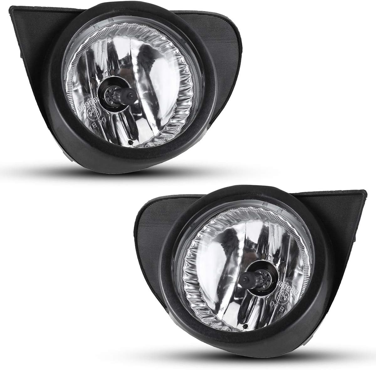 AUTOWIKI Fog Light Assembly for 2003-2005 Toyota Echo With Clear Lens 2PCS OEM Replacement Driving Fog Lamps with Switch and Wiring Kit