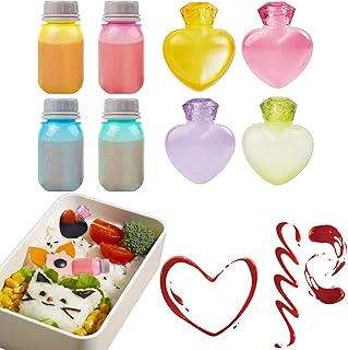 8 Pieces Valentines Heart Shaped Condiment Containers with Lids, Mini Condiment Squeeze Bottles for Lunch Box, Mini Ketchup Bottle for Kids Lunches, Small Plastic Sauces Containers for Bento Box