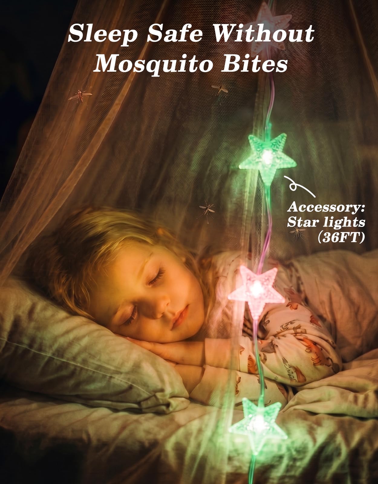Betthimmel mit RGB-Lichterkette für Queen-Size-Bett, Doppelbett, 8 Ecken, weißer Baldachin, Bettvorhänge, Moskitonetz mit Lichtern, Fernbedienung, Timer für Kinder, Erwachsene, Innenbereich