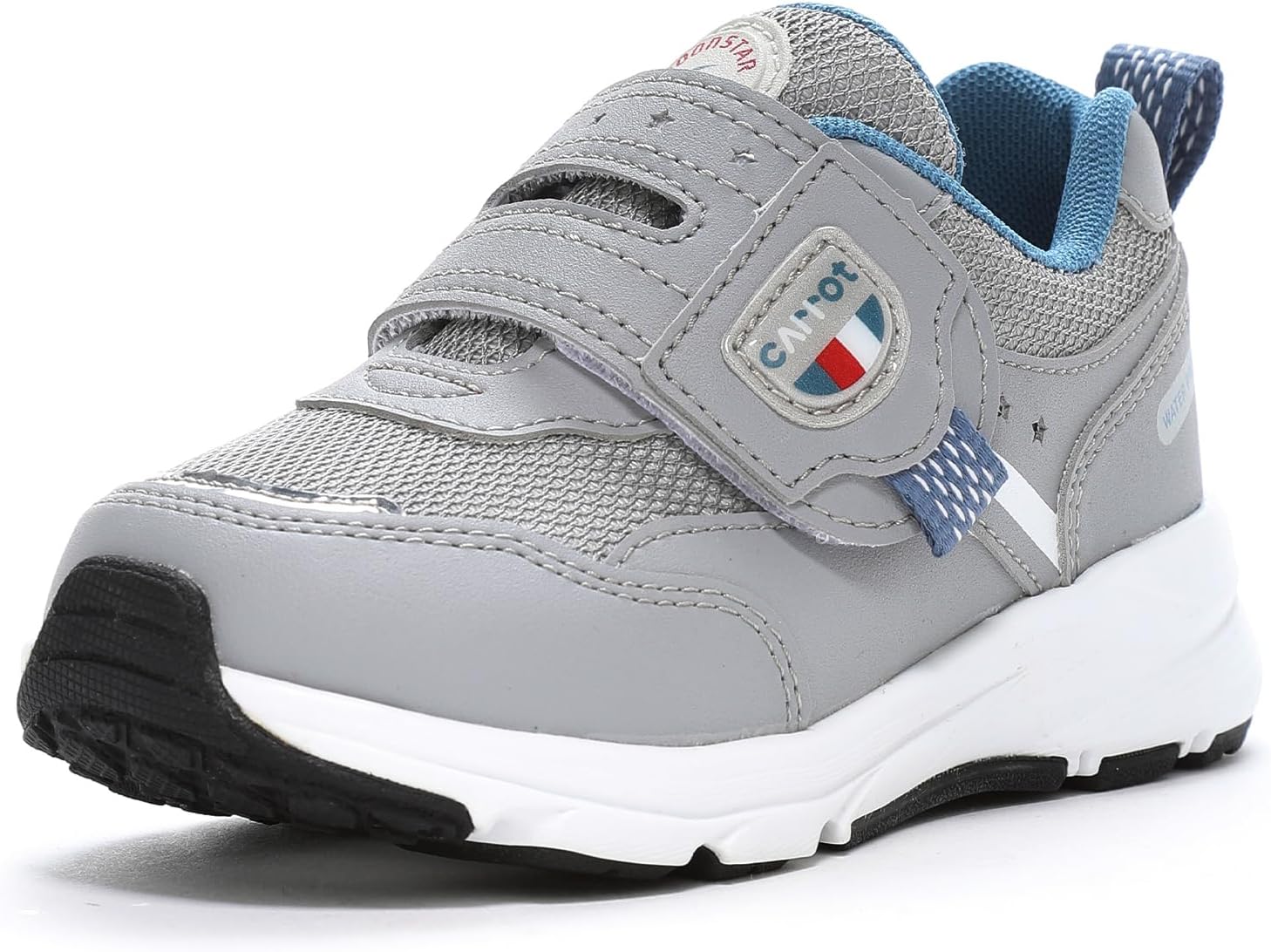 [キャロット] スニーカー 運動靴 防水 晴雨兼用 3E 幅広 マジック 14cm~21㎝ 0.5㎝有 キッズ 男の子 女の子