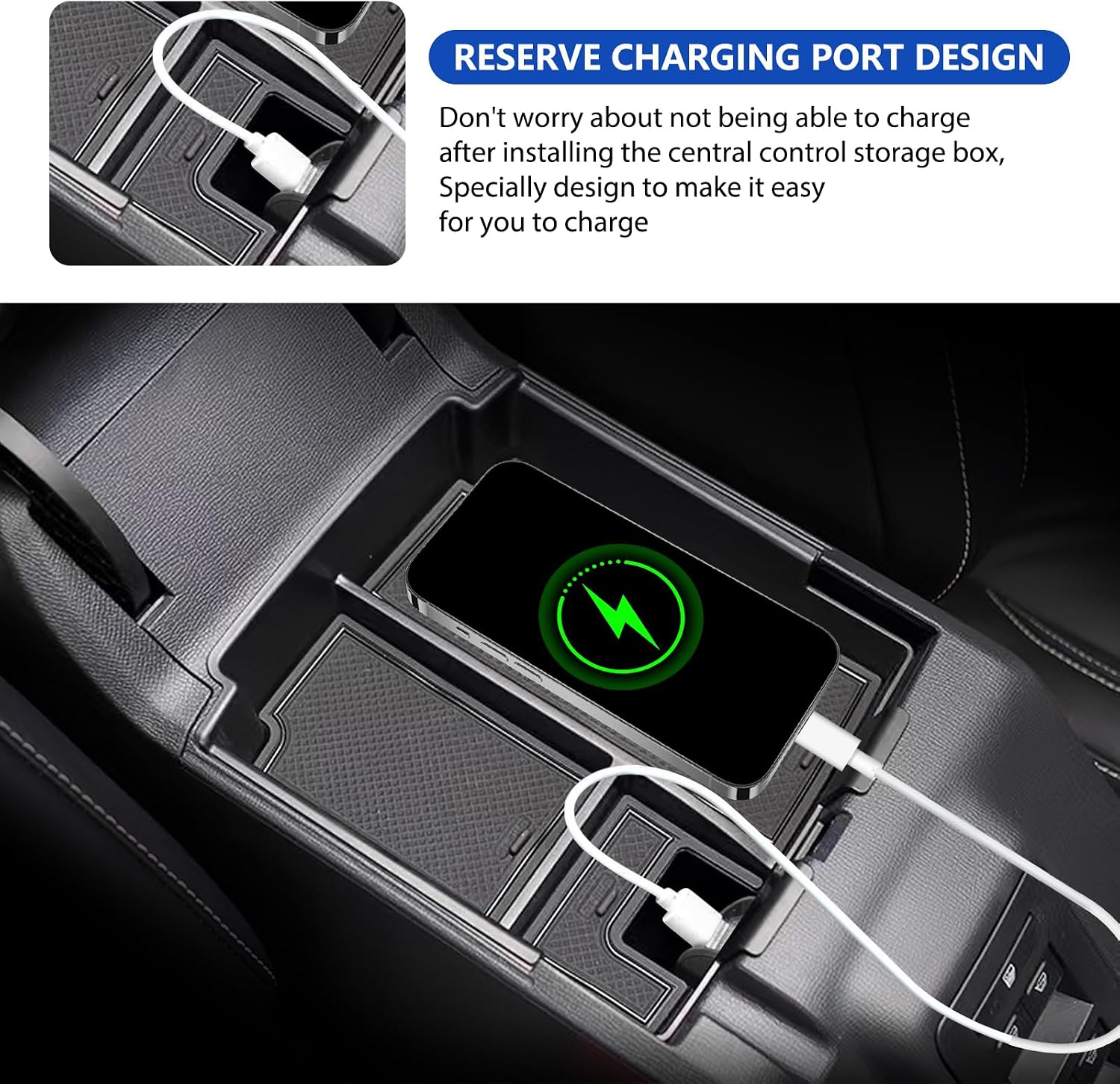 Center Console Organizer Tray Fits for Ford Bronco 4-Door 2025 2026 image 4