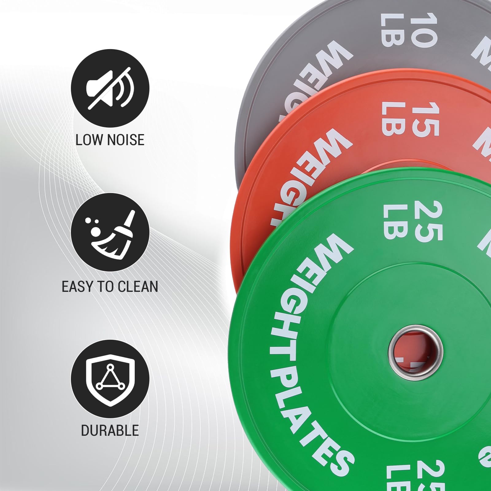 Hantelscheiben aus Gummi, 5,1 cm, 1 Paar, 1 Paar, 0,6–25 kg, Wechsel-Hantelscheiben-Set, 5,1 cm, farbige fraktionierte Hantelscheiben für Gewichtheben, Krafttraining zu Hause