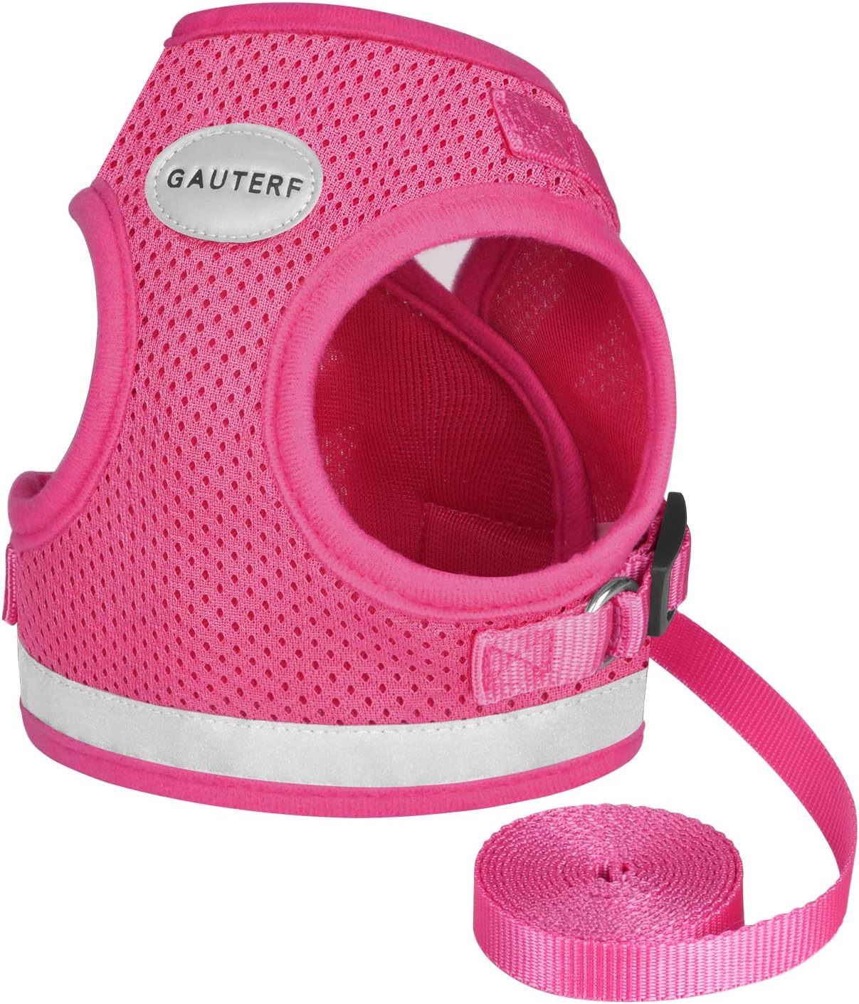 Puppy Harness with Leashes Set, Escape Proof Cat Harness, Adjustable Reflective Soft Mesh Vest Fit Puppy Kitten Rabbit's Outdoor Dog…