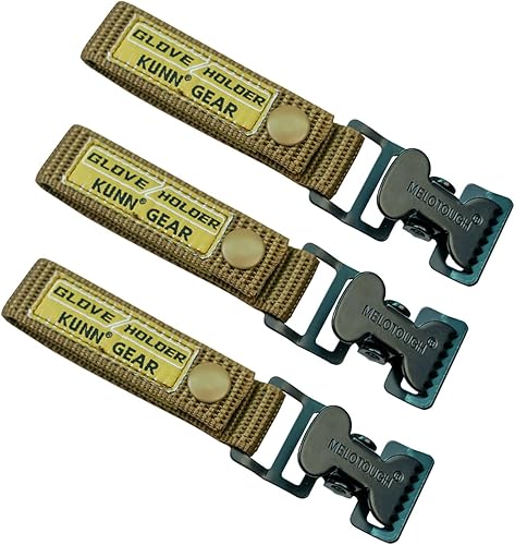 KUNN Clips para guantes para el trabajo, correa de soporte de guante de seguridad y cierre a presión en el cinturón de herramientas, caquipaquete de