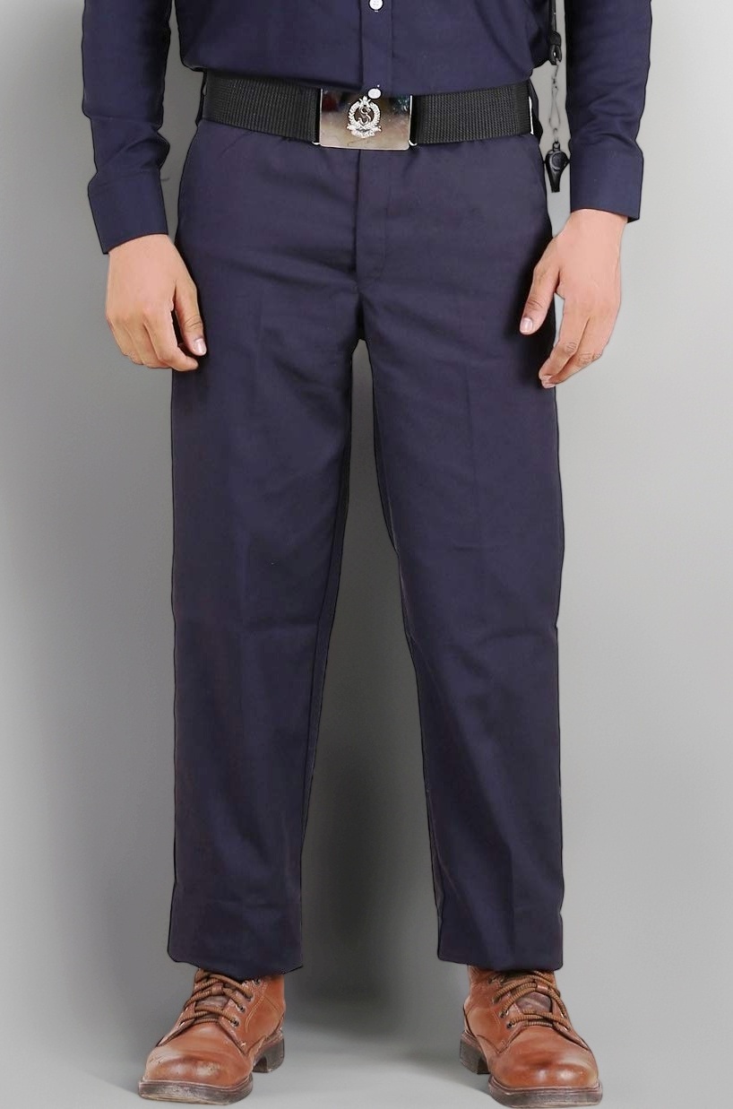 FAB UNIFORMS Slim Fit Security Guard Trouser (Blue, 34)