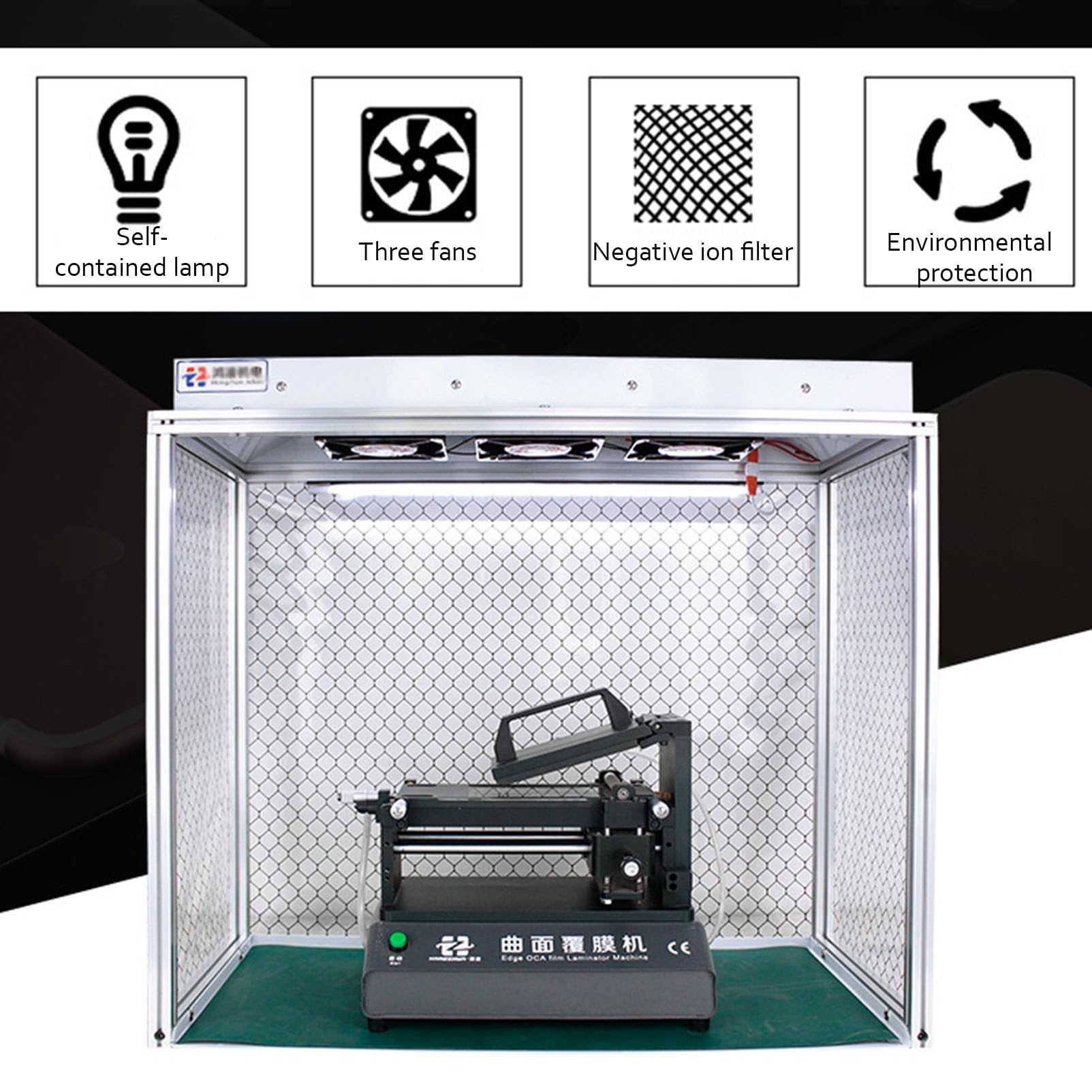Cabina de Flujo laminar Vertical Gabinete de Flujo laminar Banco Limpio de Flujo de Aire con Filtro H-E-P-A para Limpieza Clase Trabajo Libre de Polvo