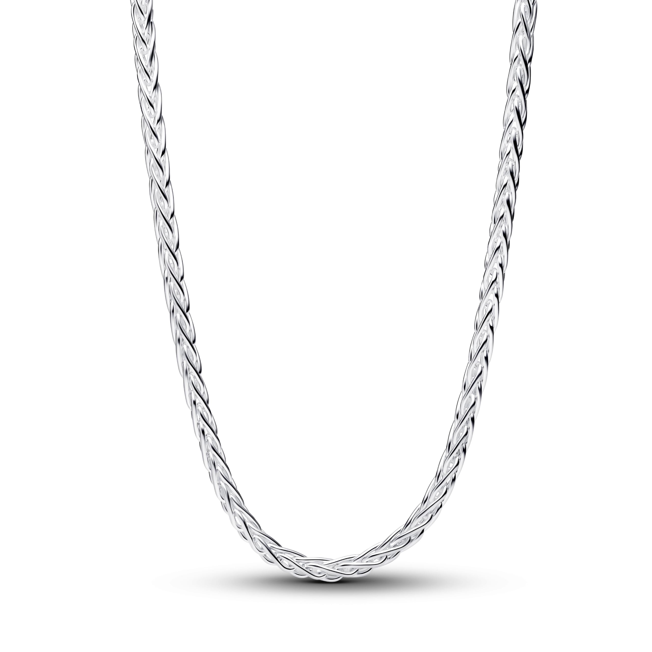 PANDORA 394463C01-45 - Collar de plata de ley 925 con circonitas cúbicas, compatible con Moments Charms, longitud 45 cm