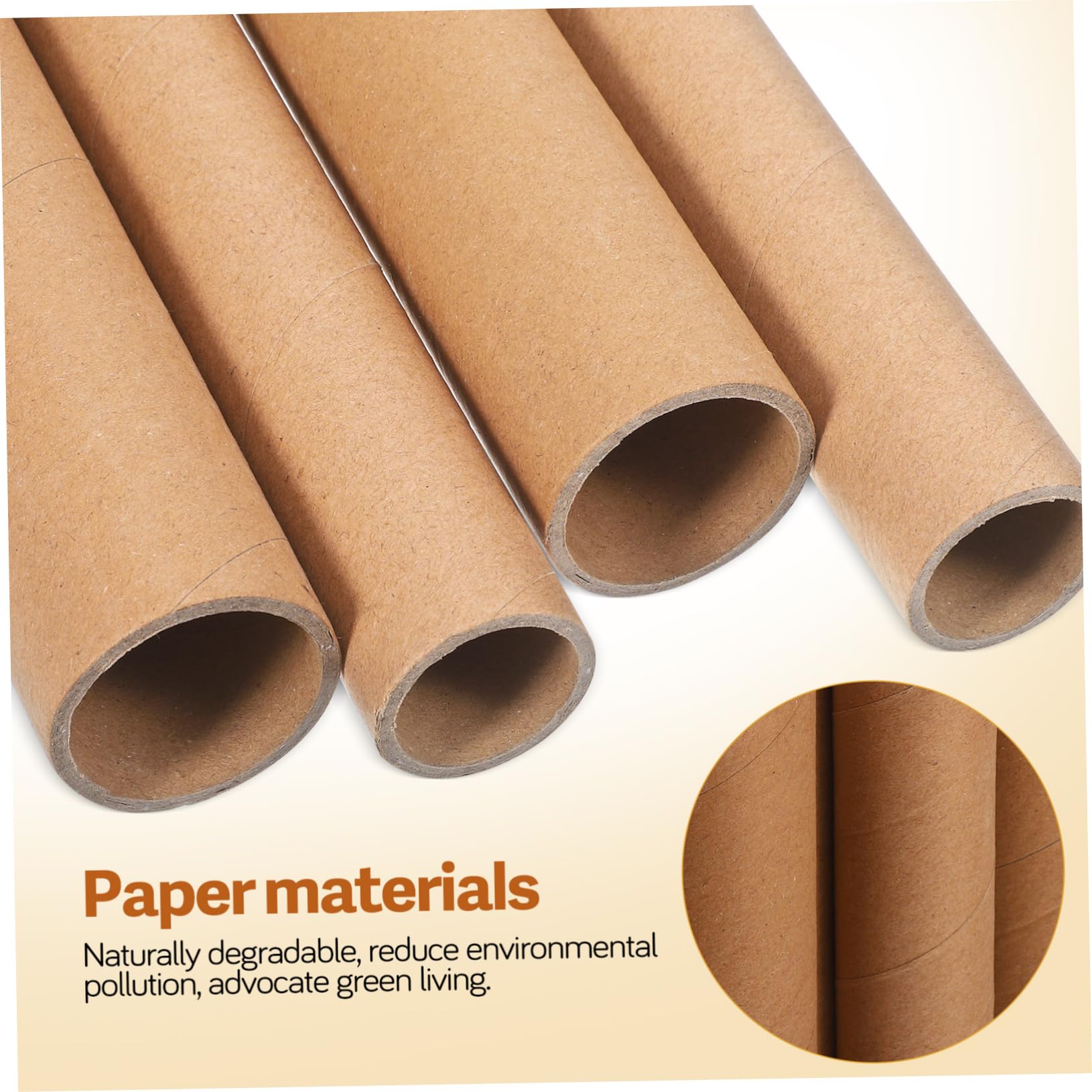 OSALADI Tubes D'Expédition Ronds En Papier Kraft 20 Pièces Pour L'Expédition L'Expédition Et L'Artisanat - Cylindres En Papier Pour Le Rangement Et L'Organisation À