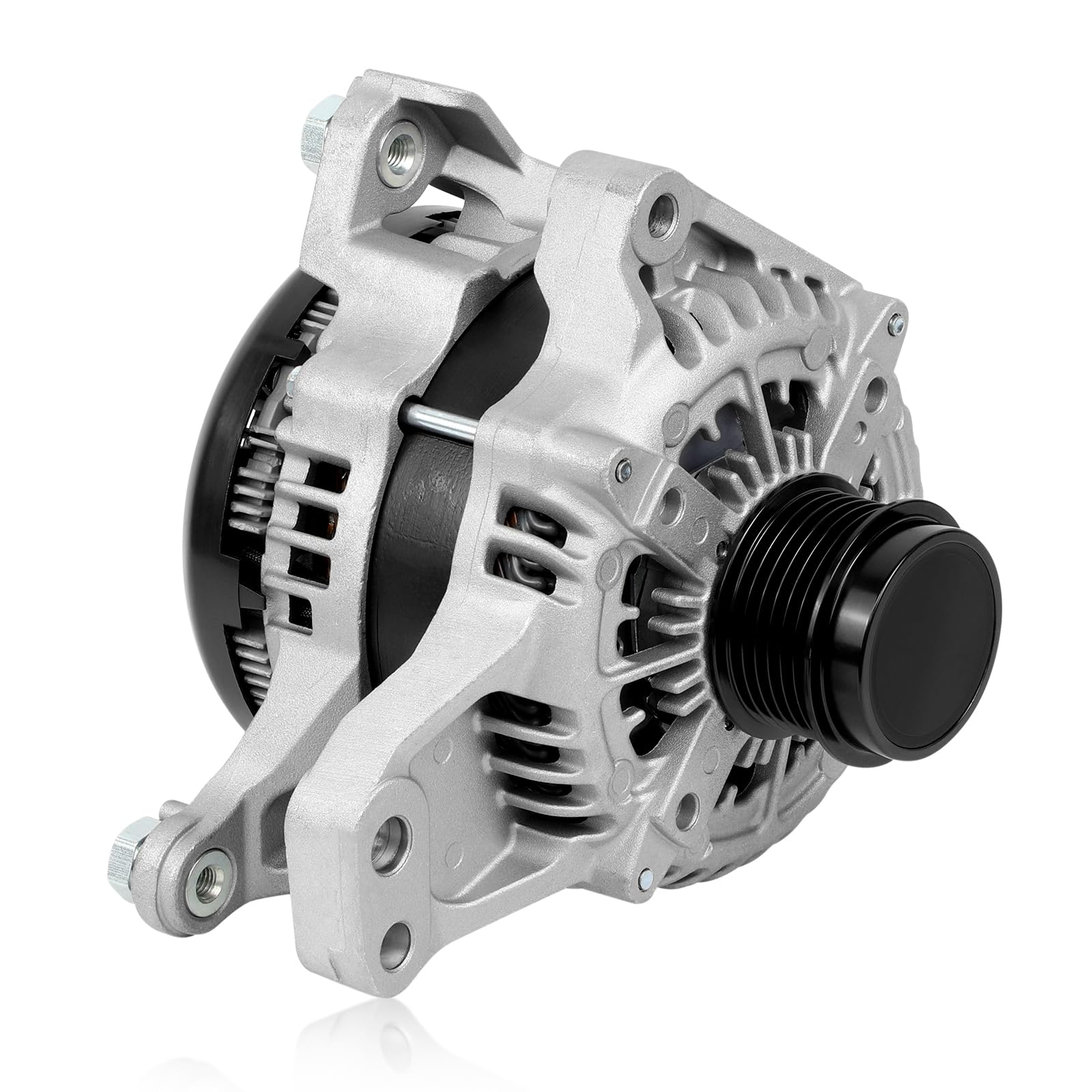 Photo 1 of 1042110261 Alternator Compatible with 2017 2018 2019 2020 GMC Acadia, 2017-2020 Cadillac XT5, 2020 Cadillac XT6, 2019-2022 Chevy Blazer V6 3.6L 12V 170A High Output 6-Groove Pulley C/W 104211-0261