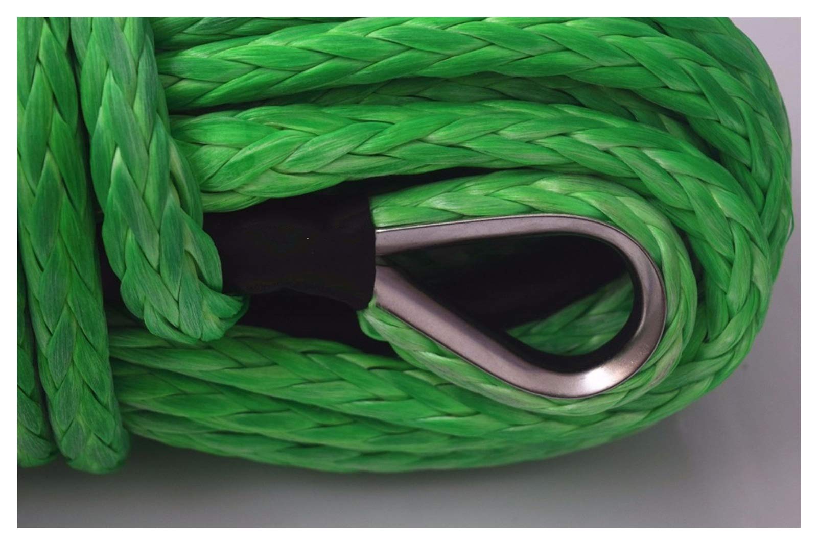 Syntetyczna lina wyciągarki, Green 16mm * 40m Liny Wciągarki syntetycznej, liny Uhmwpe do wciągarki elektrycznej, liny wciągarki plazmowej, liny holownicze do pojazdów terenowych 4WD ATV UTV