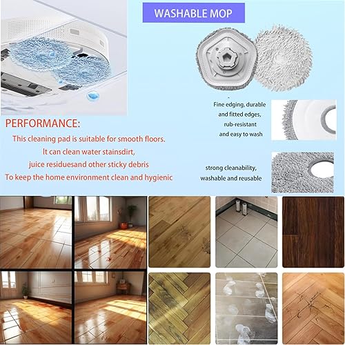 Miniatura 4 de Replacement Parts Compatible with Dreametech W10: Accessories Kit for Dreametech W10 W10 Pro Main Brush Side Brush Mop Pads Hepa Filter Attachments